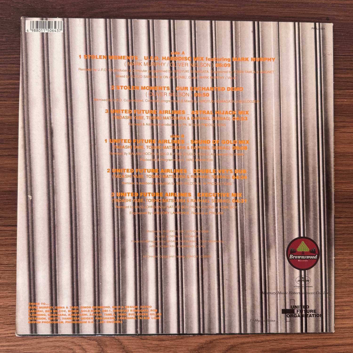 United Future Organization – Stolen Moments / United Future Airlines (Remixes)