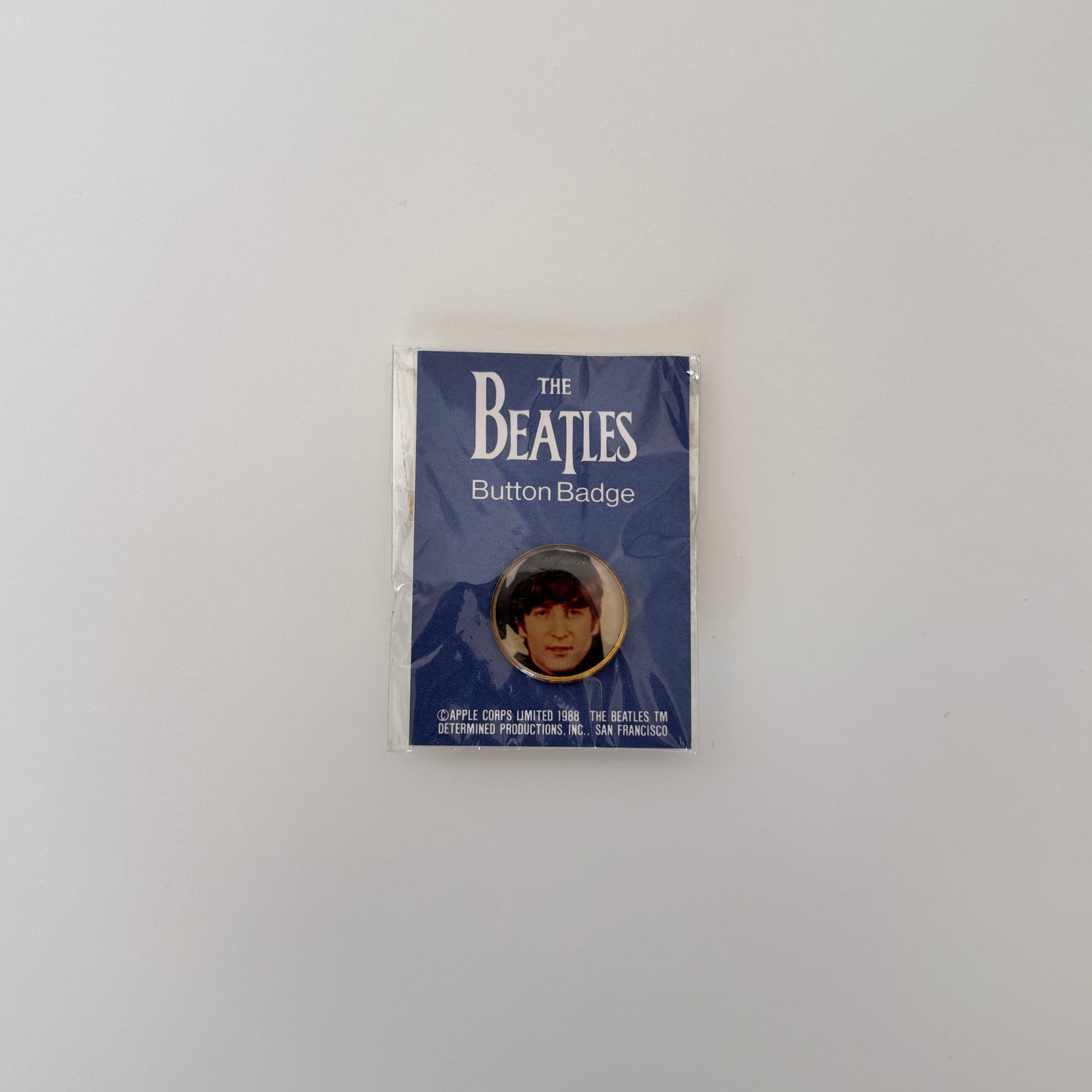 The Beatles Rozet Pinback Button Only Japan Vinyl