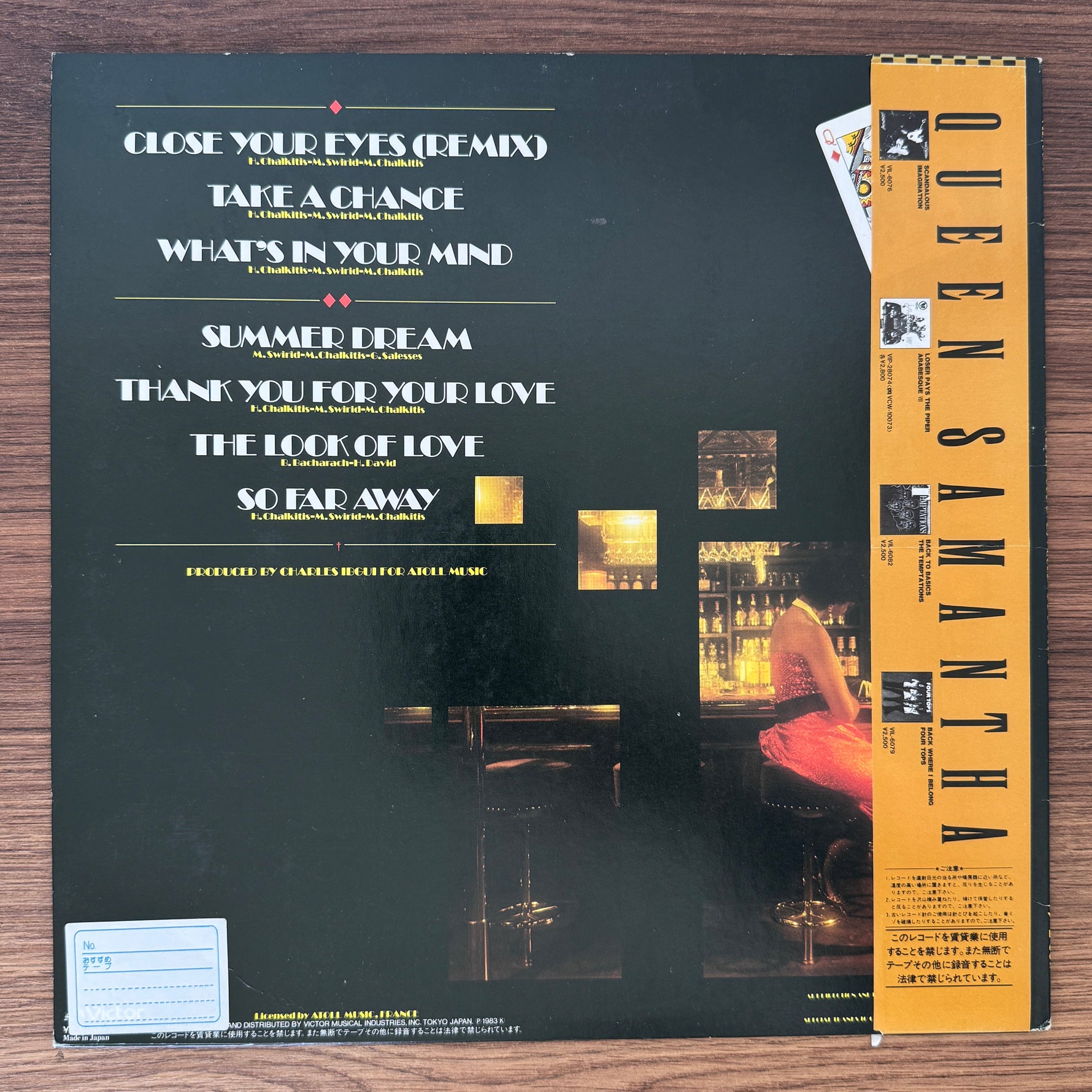 Queen Samantha – Close Your Eyes Japan Vinyl