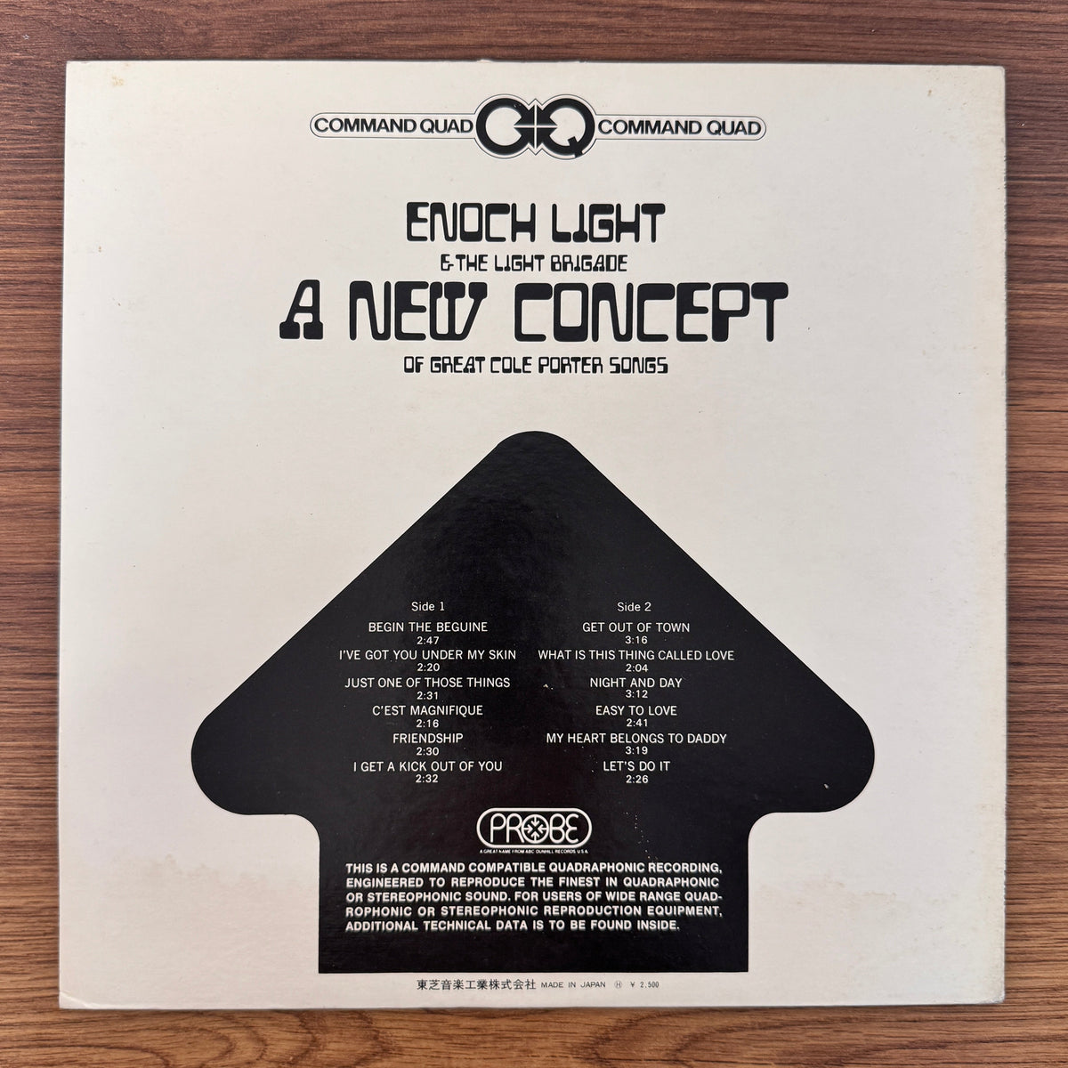 Enoch Light And The Light Brigade – A New Concept Of Great Cole Porter Songs Only Japan Vinyl