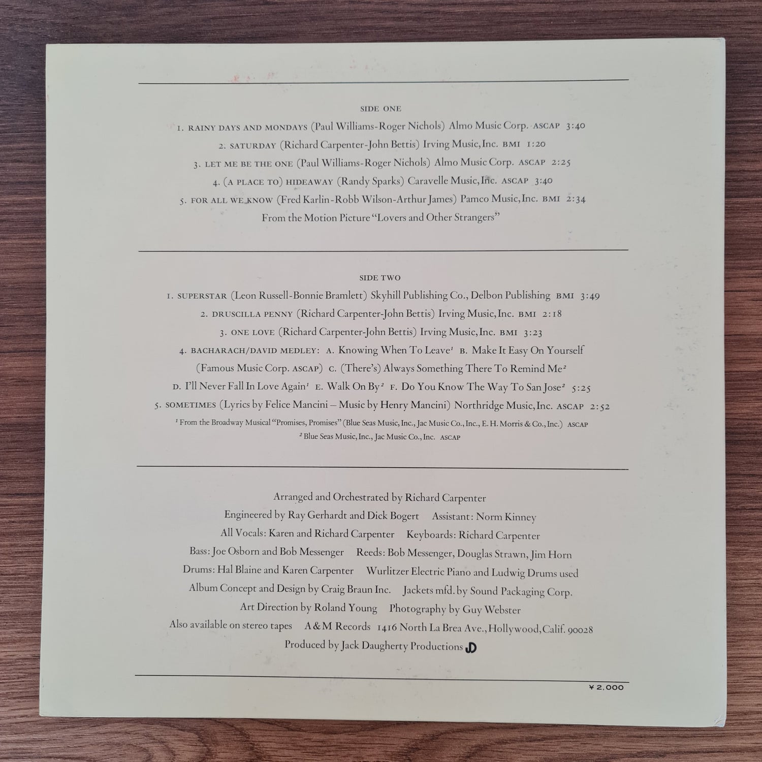 Carpenters – Carpenters