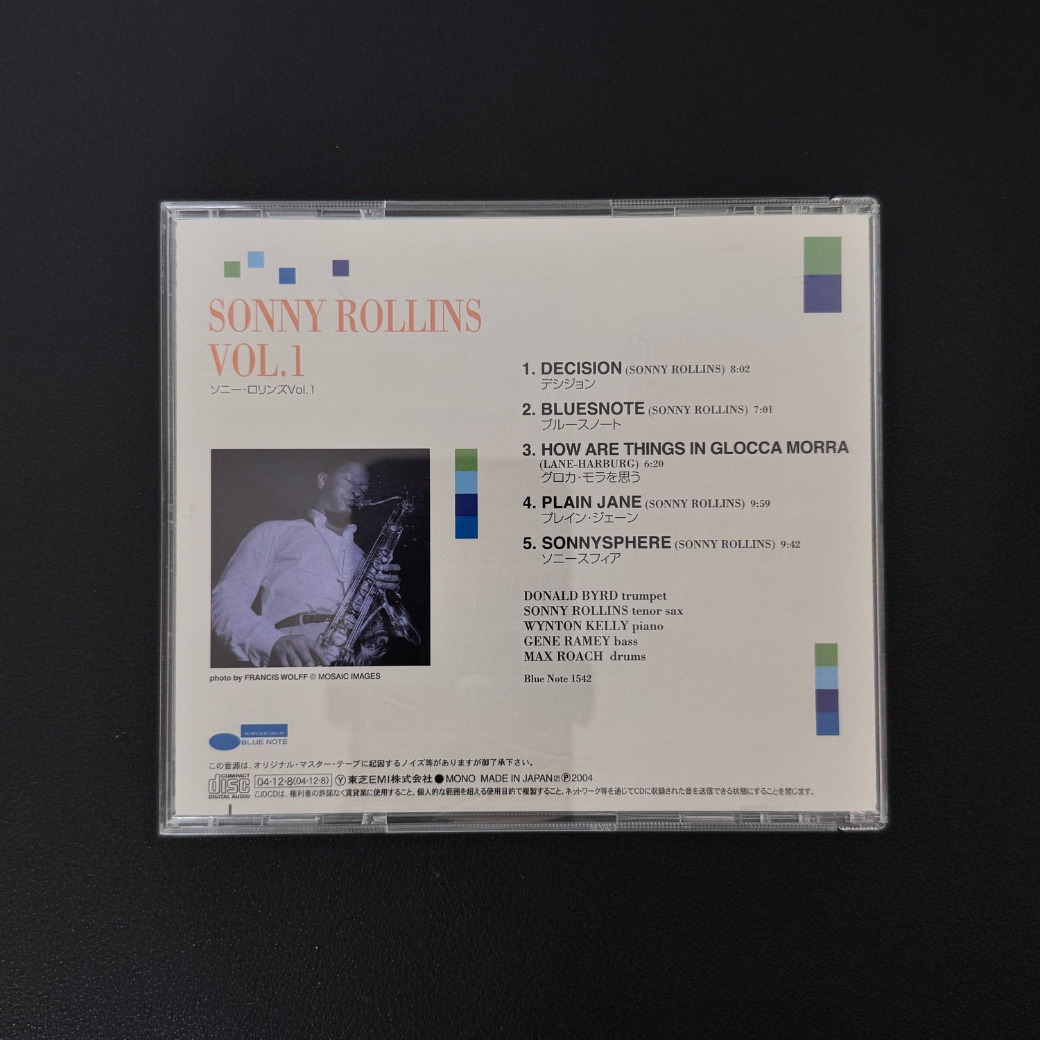 Sonny Rollins – Sonny Rollins Vol.1 CD Japan Vinyl