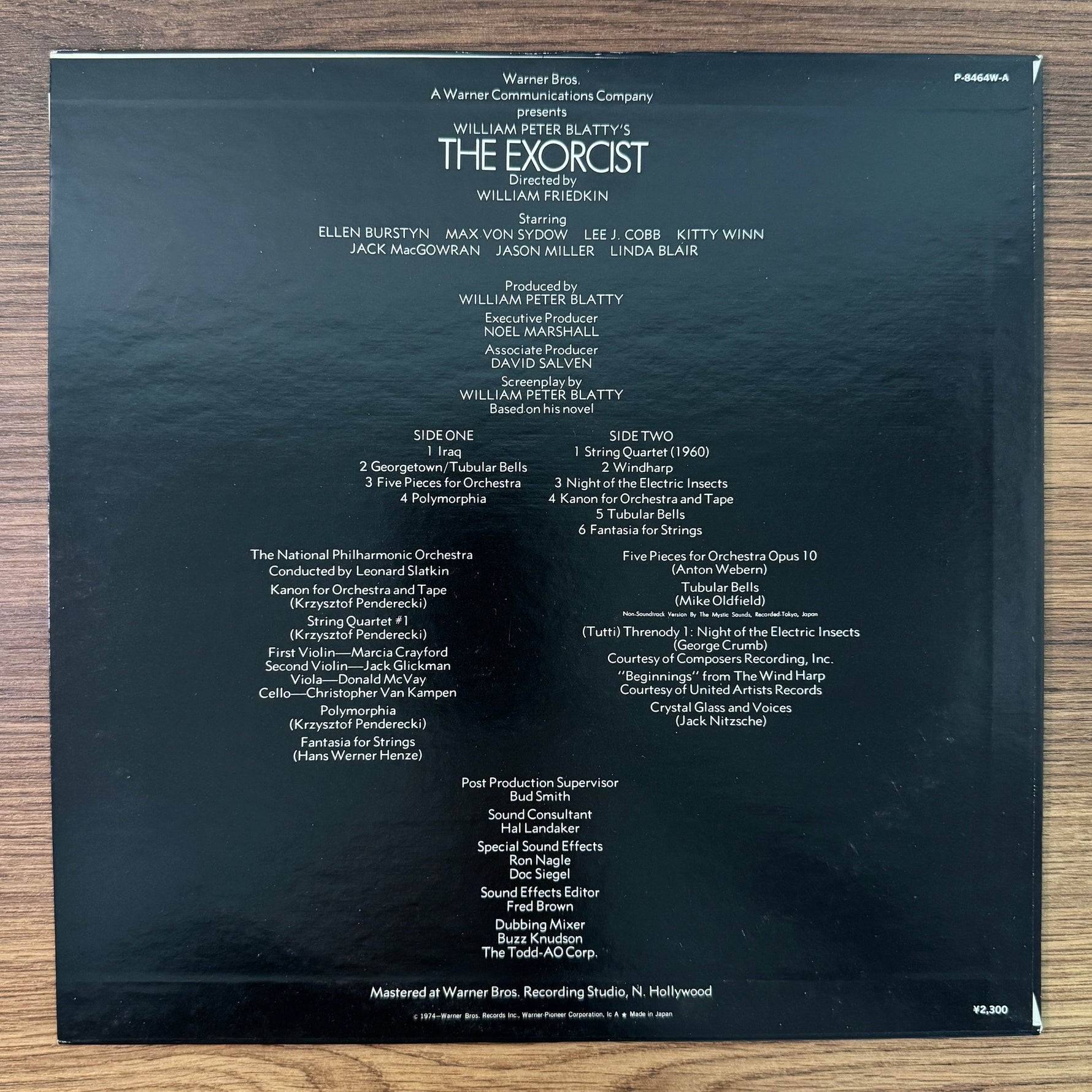 William Peter Blatty's – The Exorcist Original Soundtrack Japan Vinyl