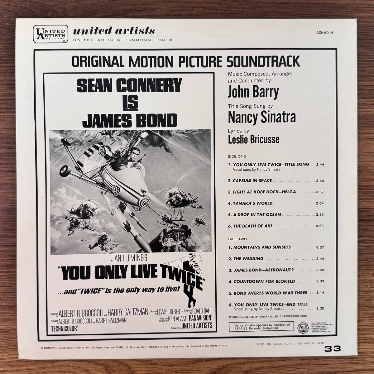 John Barry – You Only Live Twice Original Soundtrack Japan Vinyl
