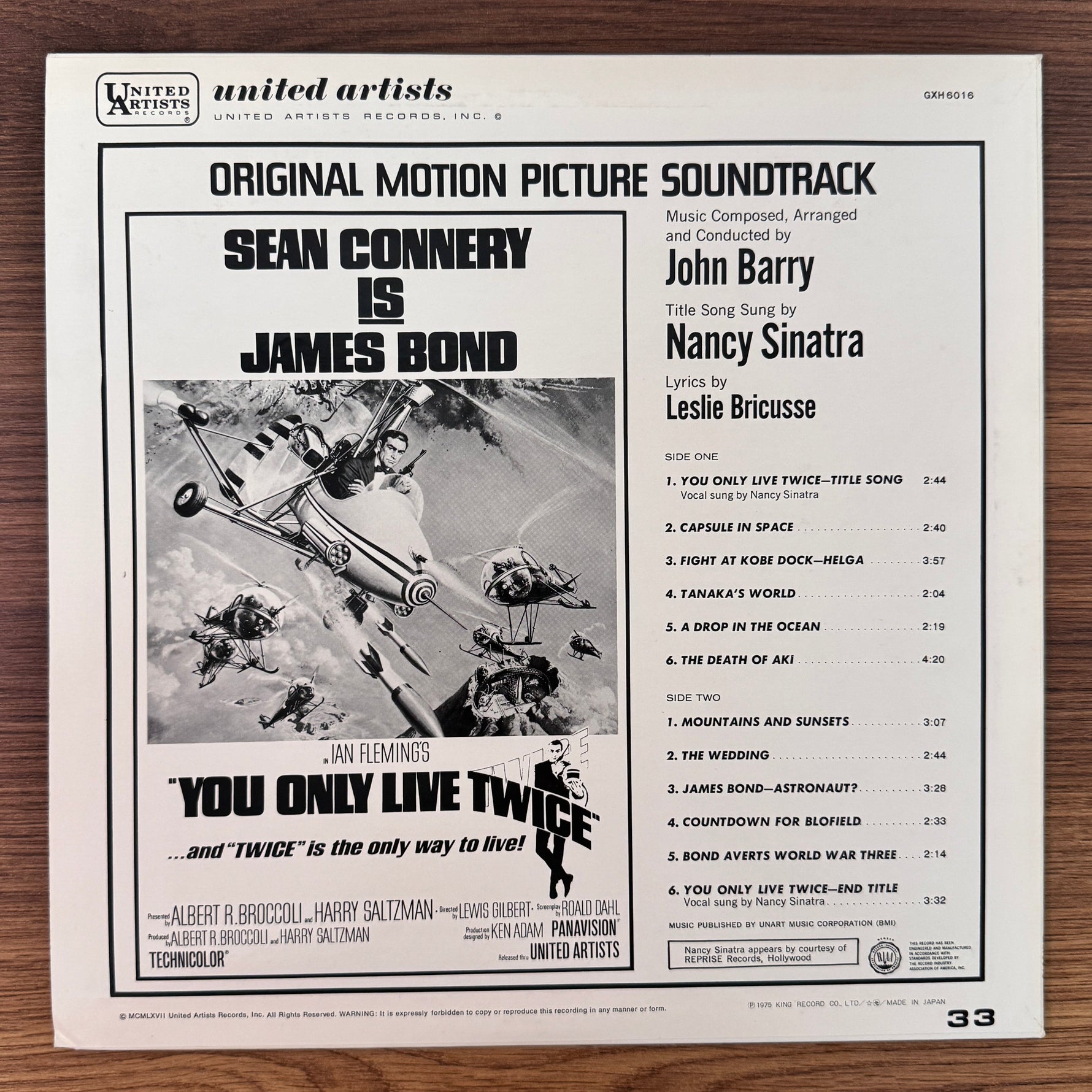 John Barry – You Only Live Twice Original Soundtrack Japan Vinyl