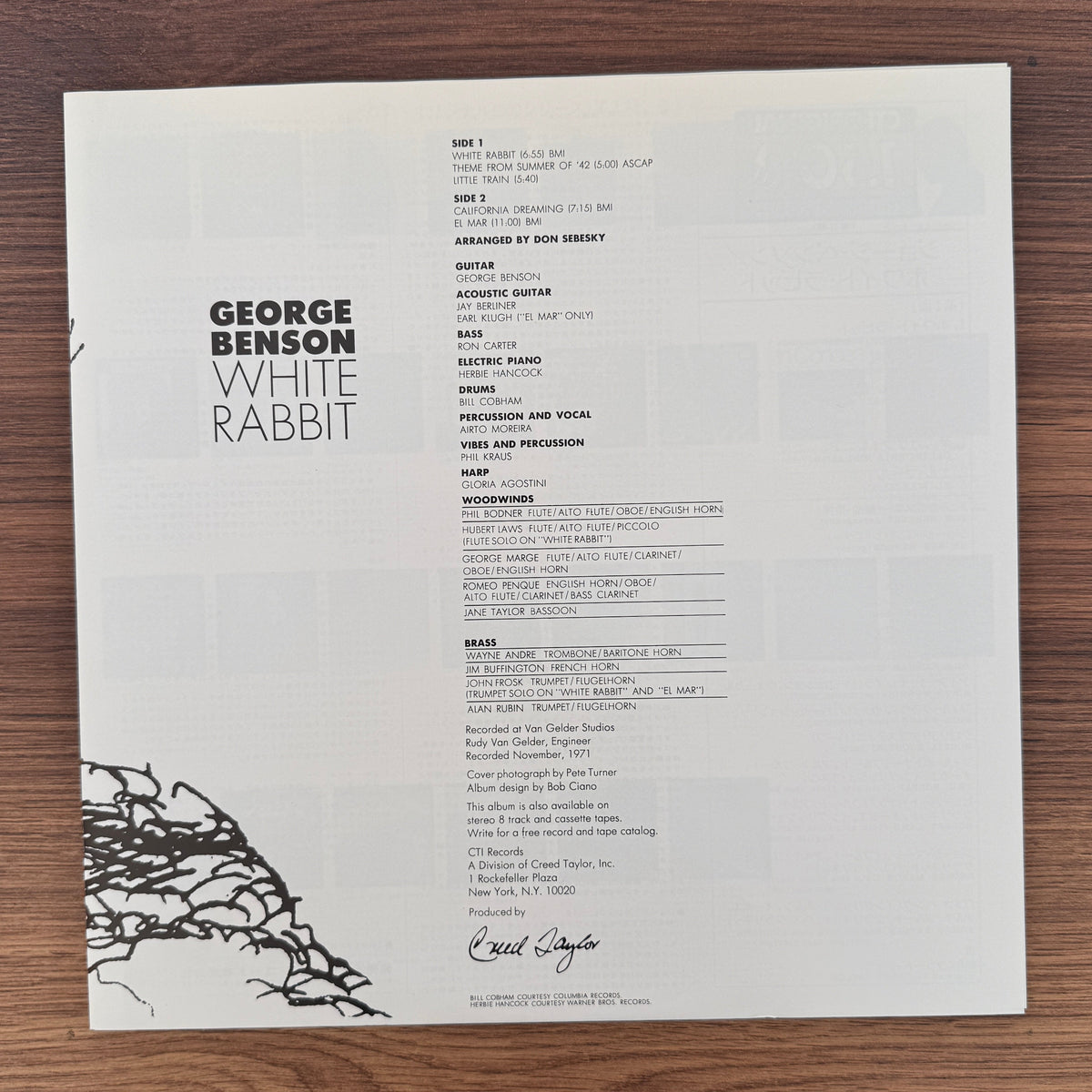 George Benson – White Rabbit Japan Vinyl
