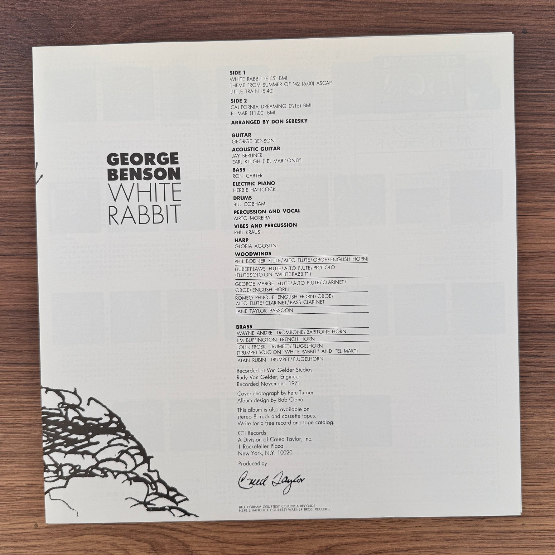 George Benson – White Rabbit Japan Vinyl