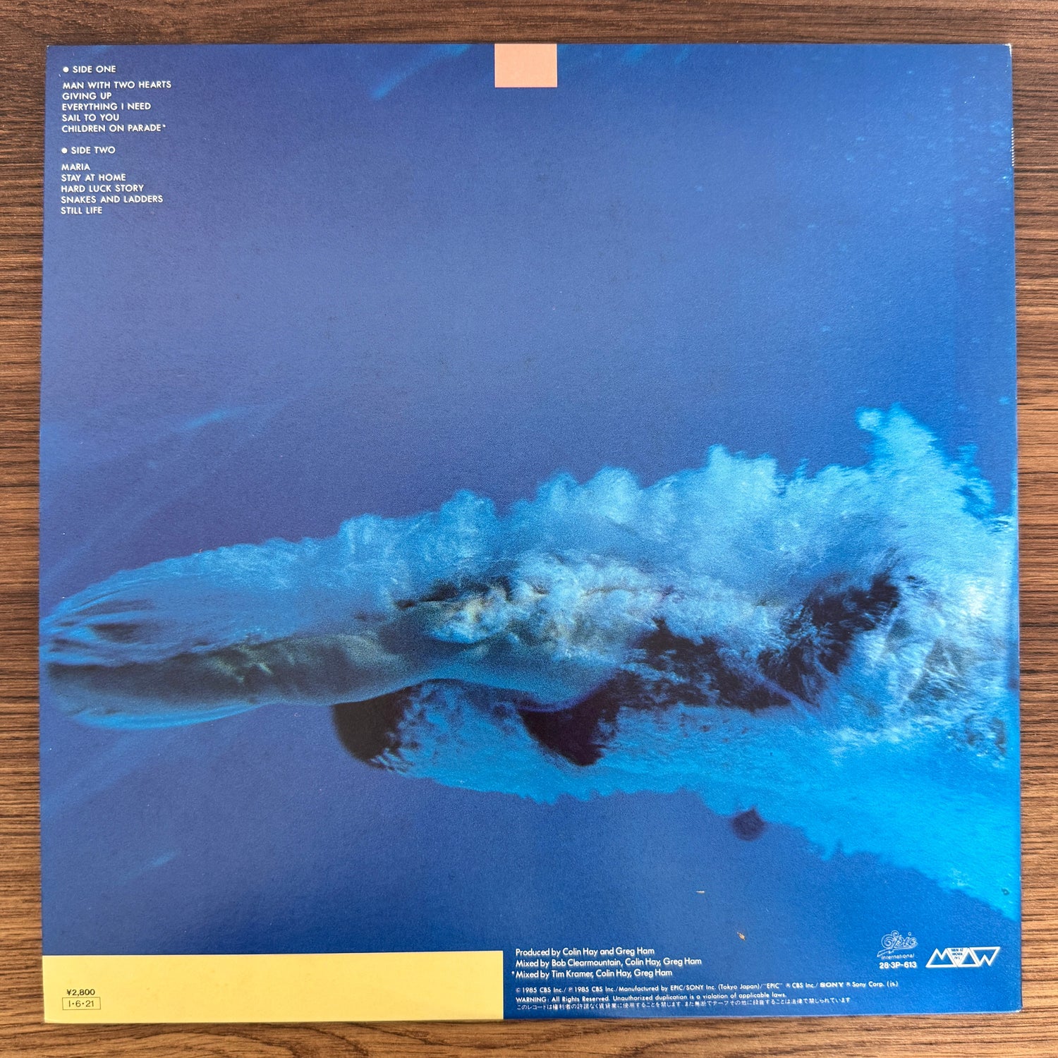 Men At Work – Two Hearts Japan Vinyl
