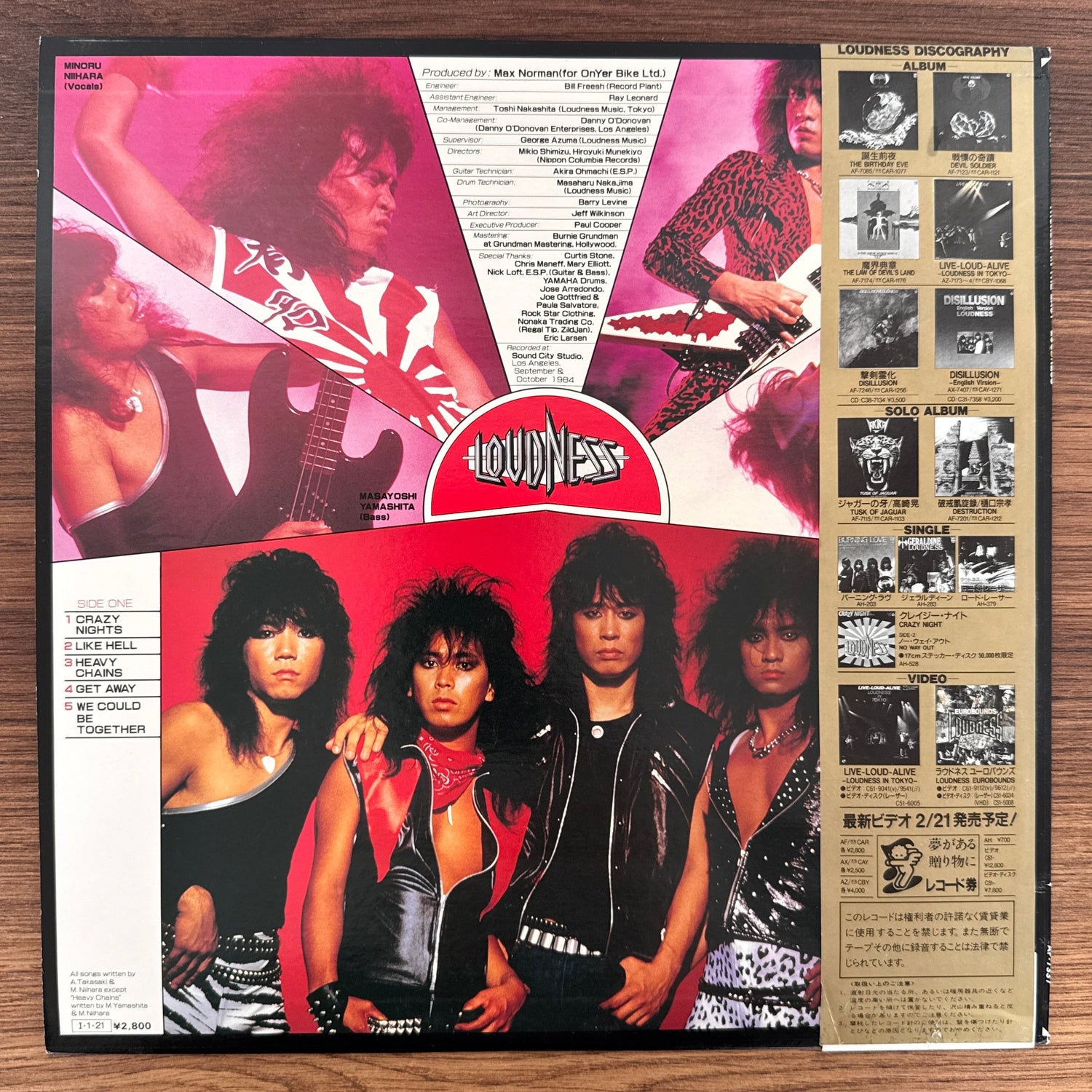 Loudness – Thunder In The East Japan Vinyl