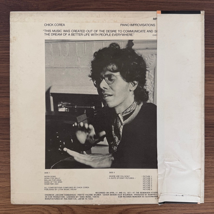 Chick Corea – Piano Improvisations Vol. 1