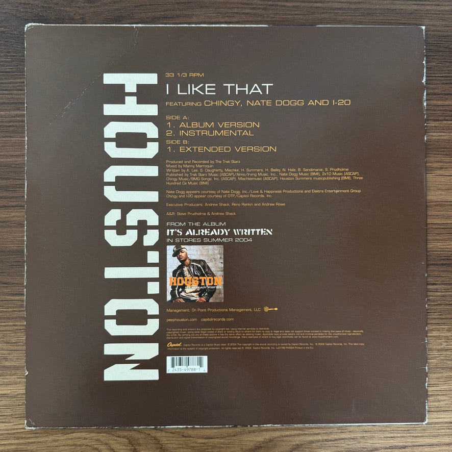 Houston Featuring Chingy, Nate Dogg And I-20 – I Like That