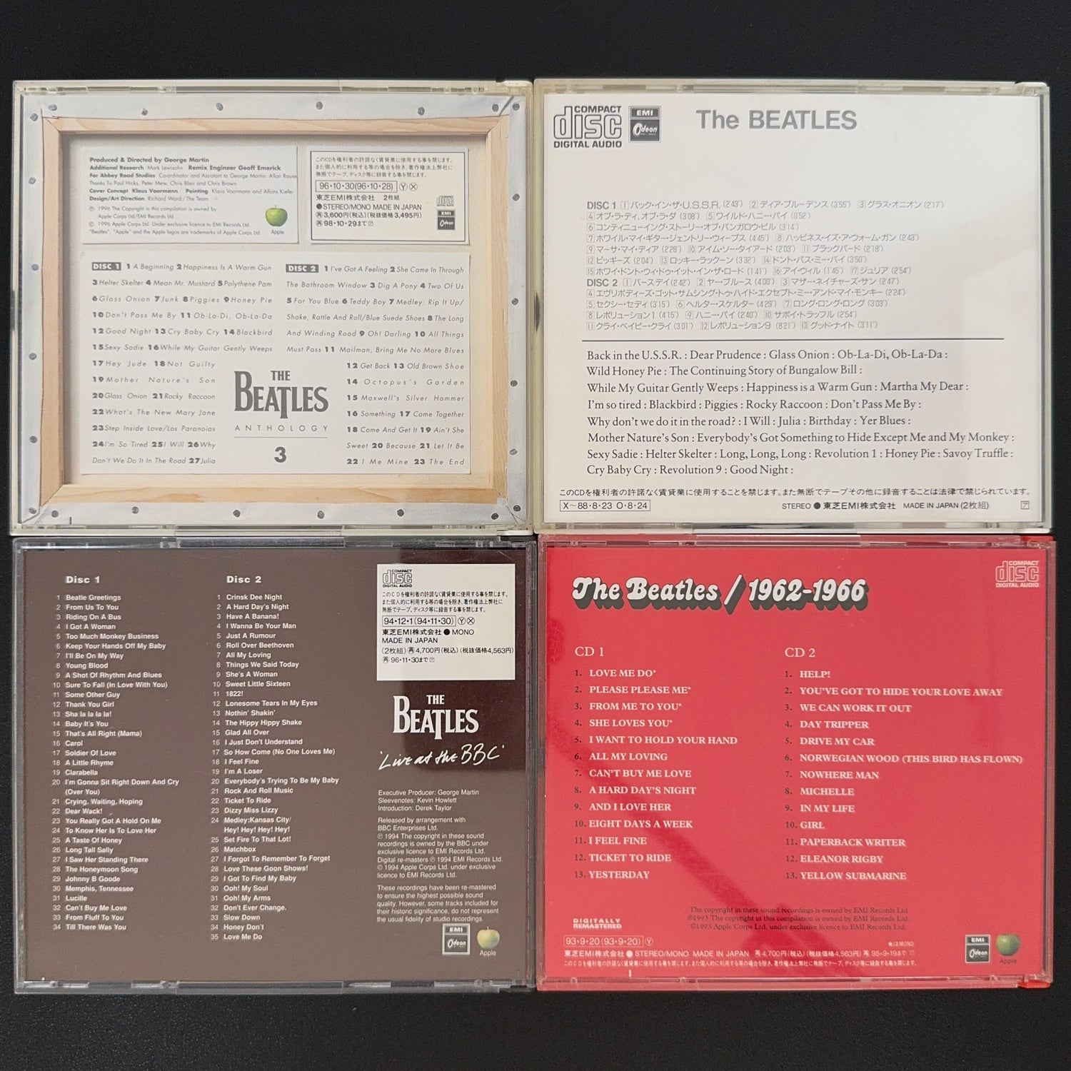 Beatles 2xCD Lotu (4 Adet)