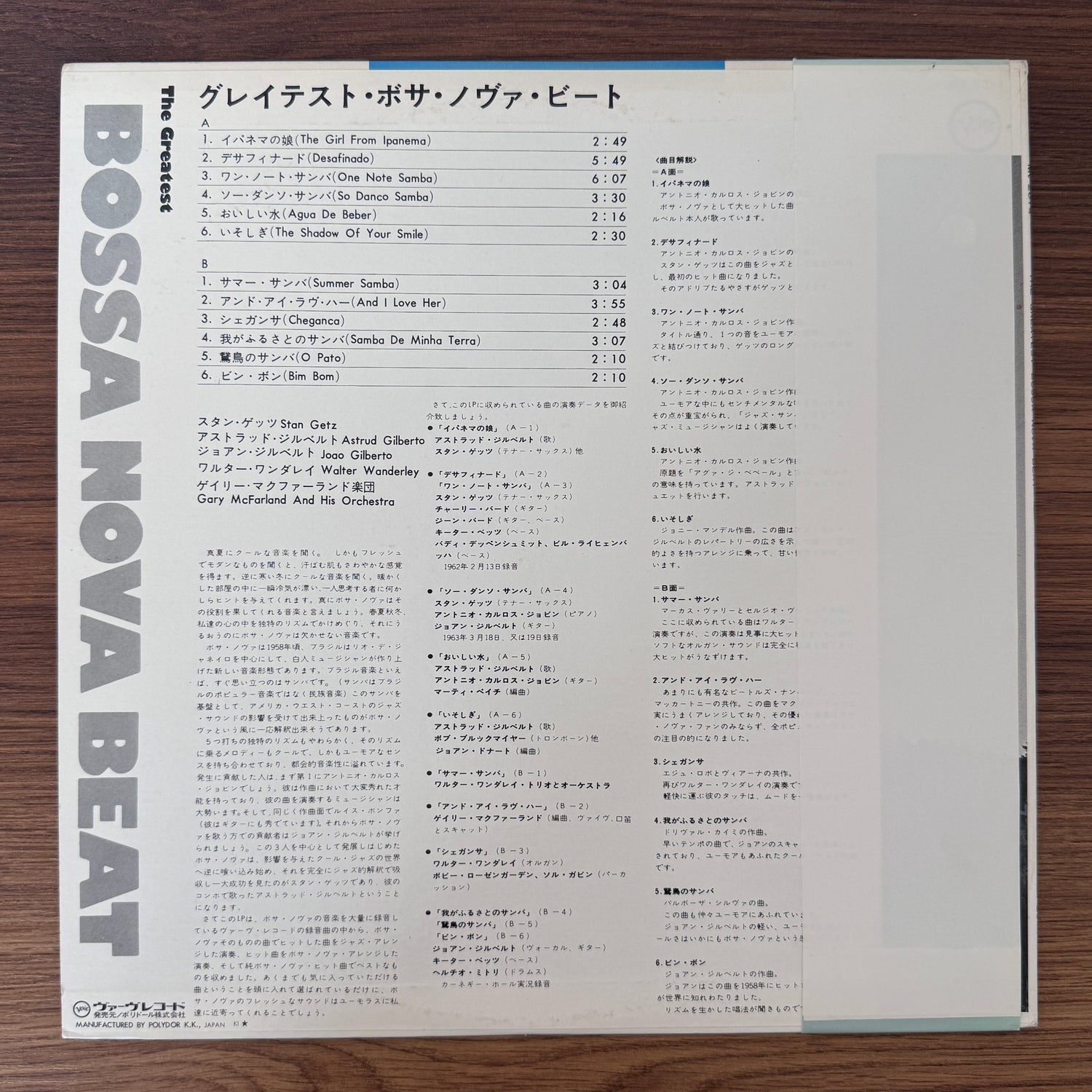 Stan Getz, Astrud Gilberto, Joao Gilberto, Walter Wanderley, Gary McFarland & His Orchestra – The Greatest Bossa Nova Beat