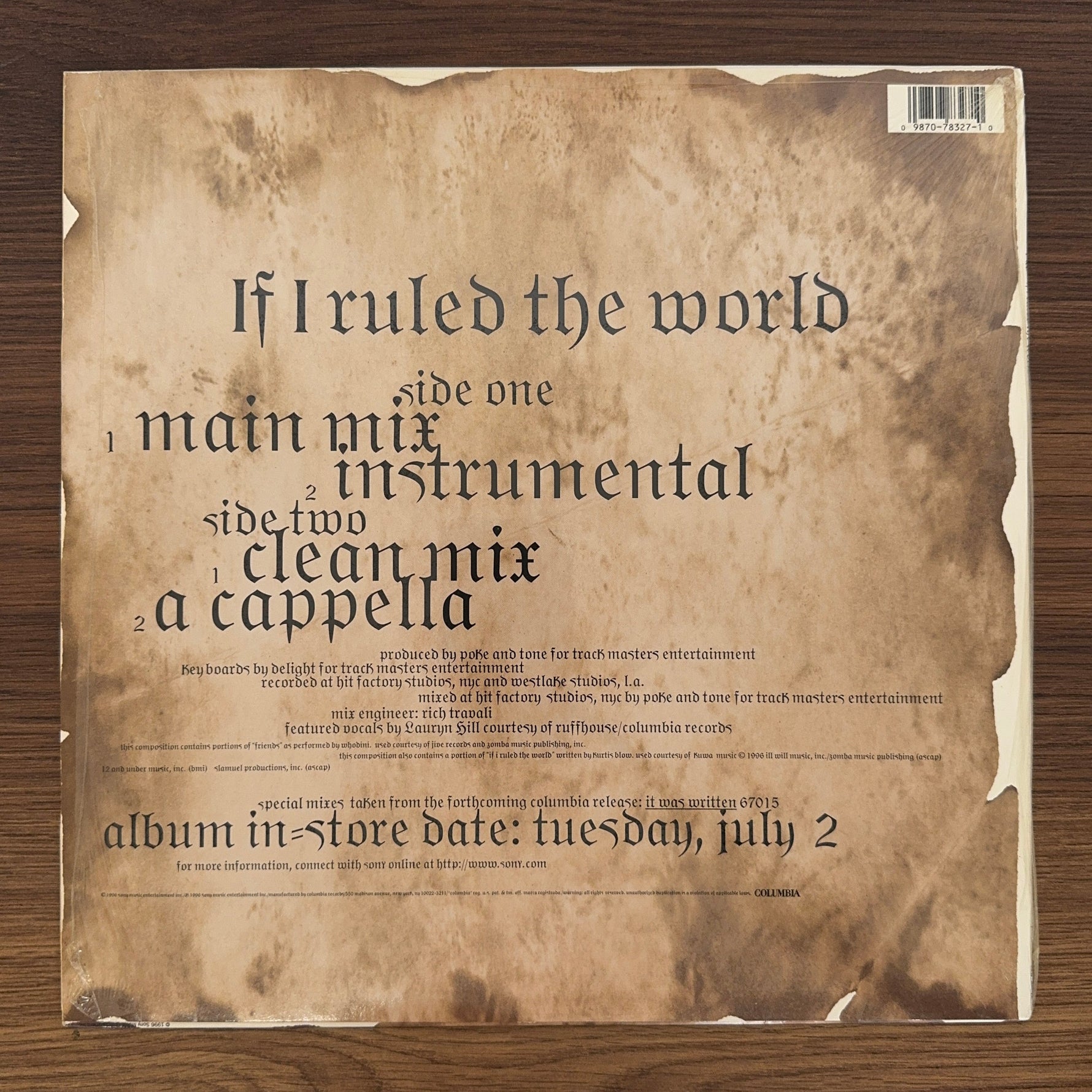 Nas – If I Ruled The World Japan Vinyl