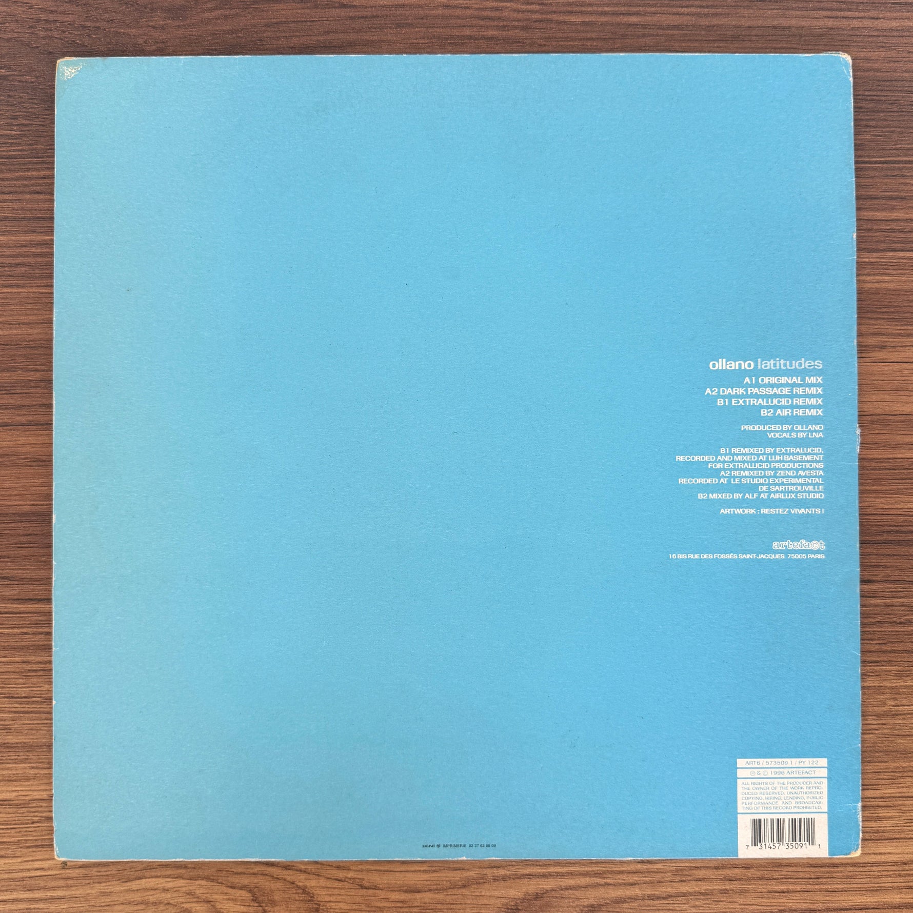 Ollano – Latitudes Japan Vinyl