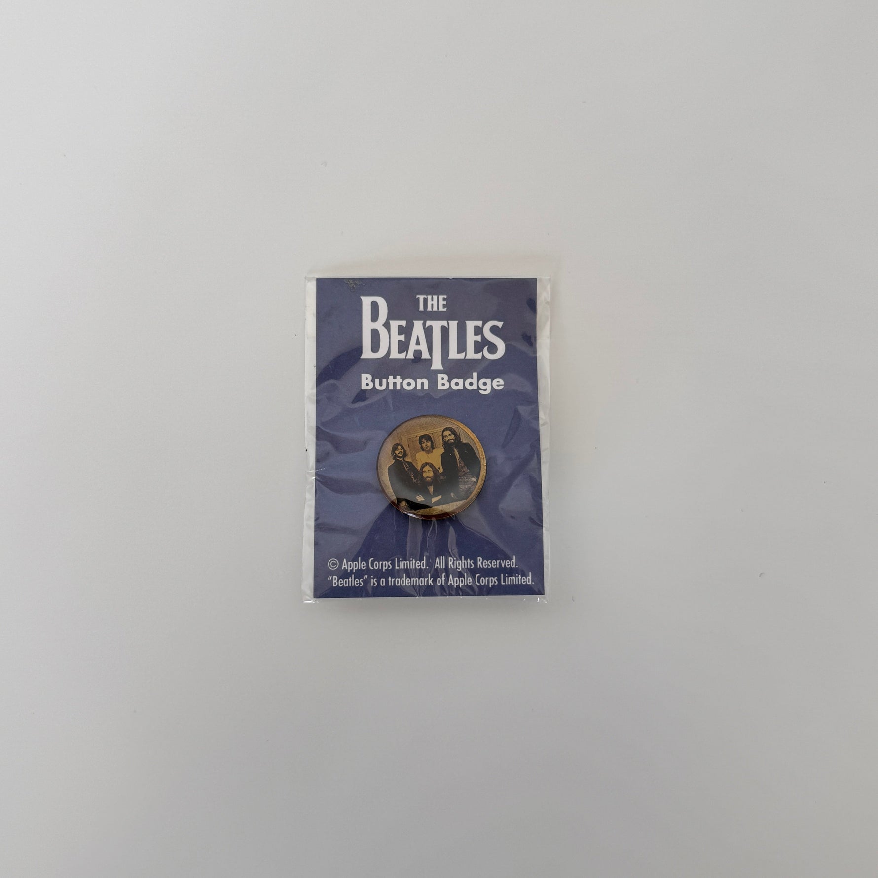 The Beatles Rozet Pinback Button Only Japan Vinyl