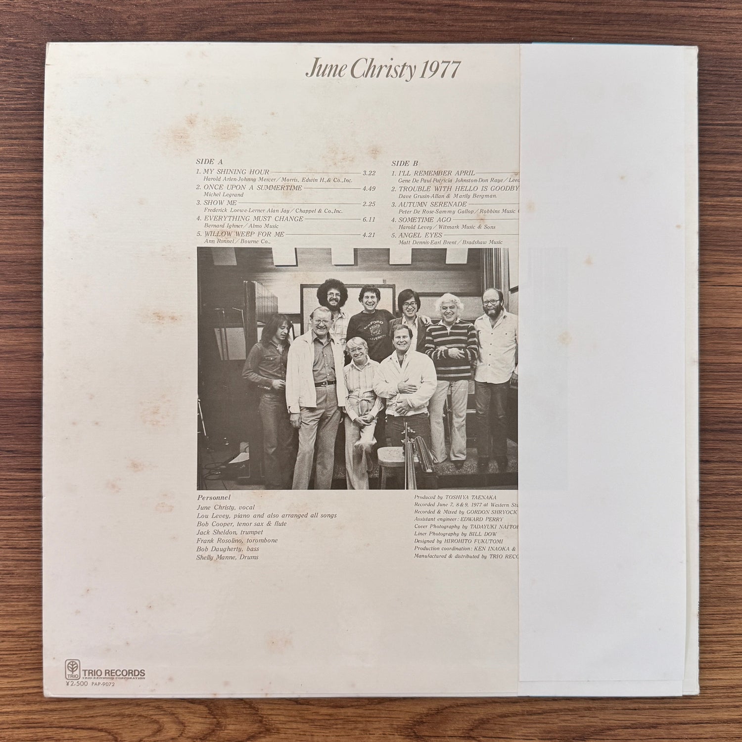 June Christy – June Christy 1977 Only Japan Vinyl