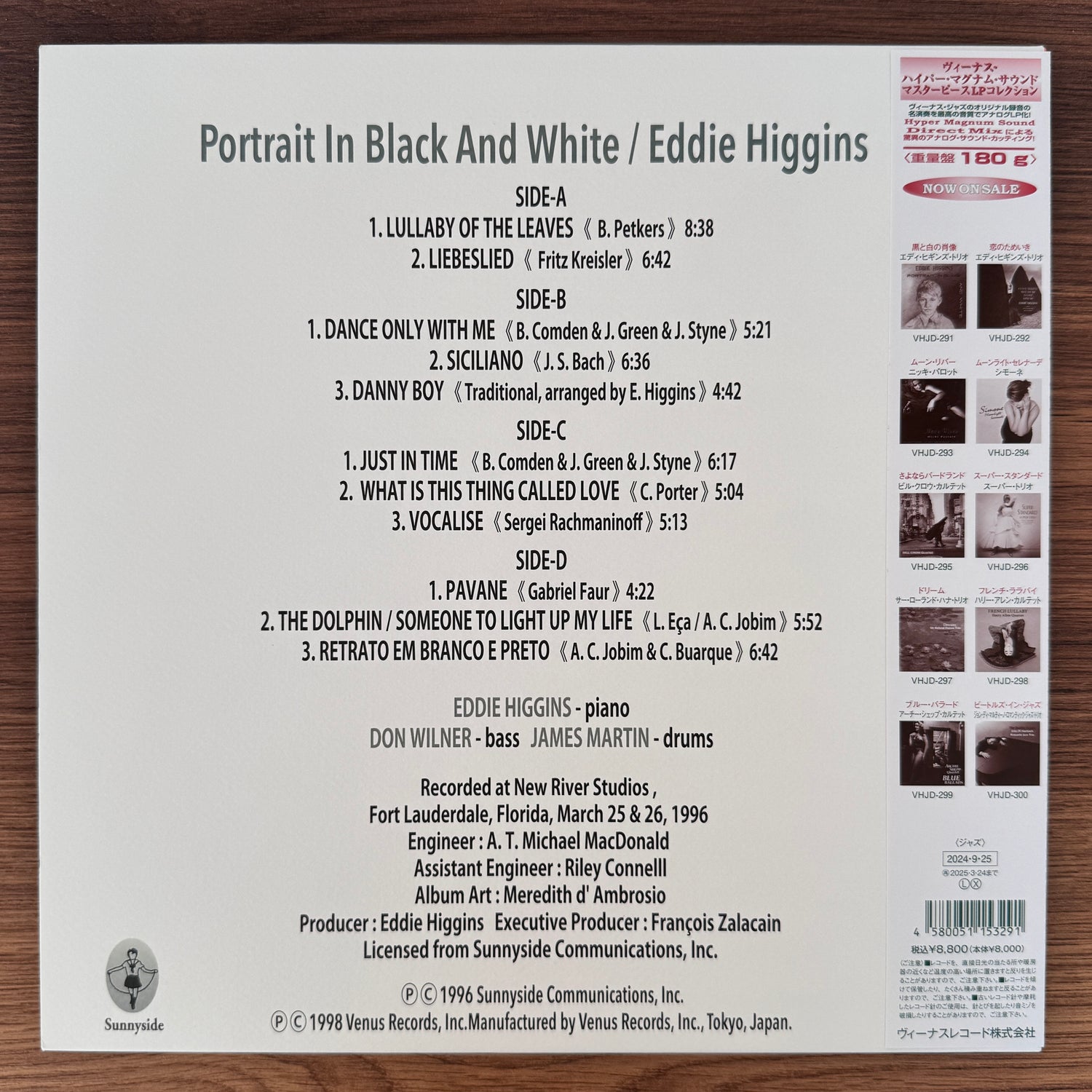 Eddie Higgins – Portrait In Black And White