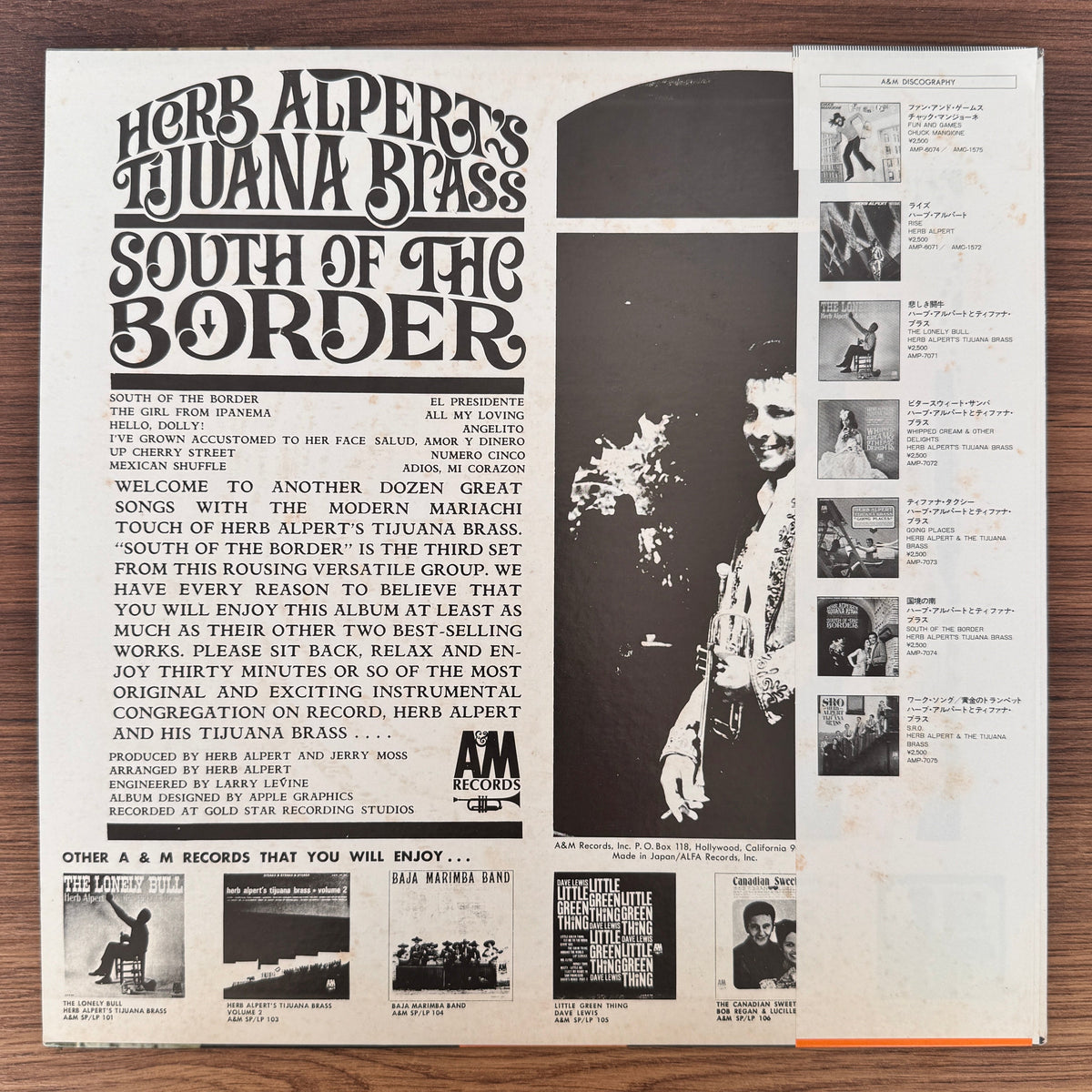 Herb Alpert's Tijuana Brass – South Of The Border Japan Vinyl