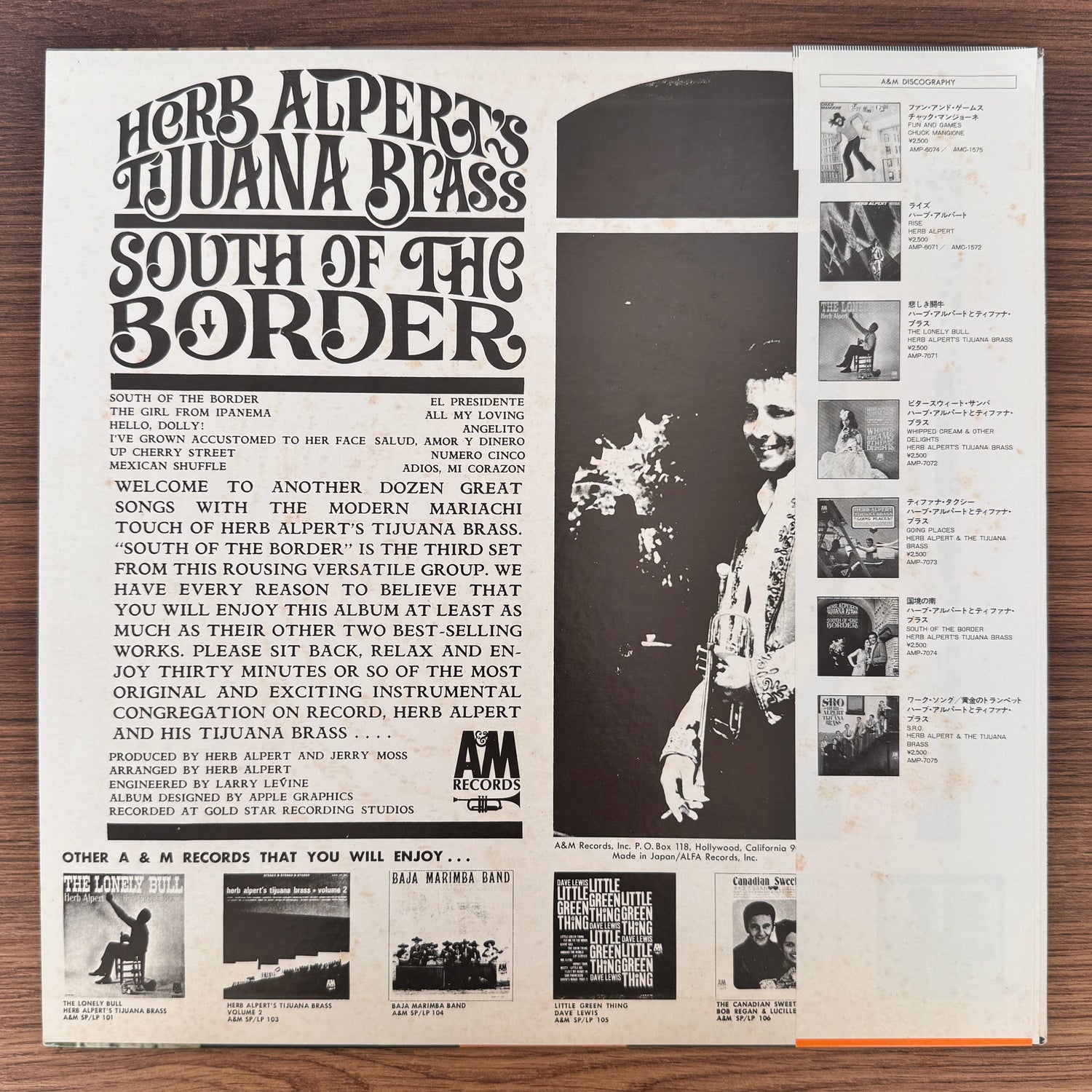 Herb Alpert's Tijuana Brass – South Of The Border Japan Vinyl