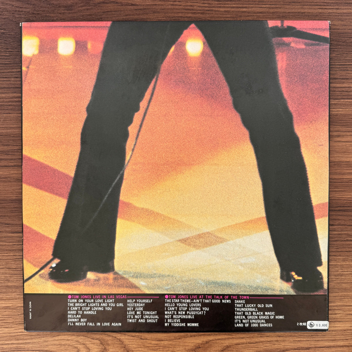 Tom Jones – Live Japan Vinyl