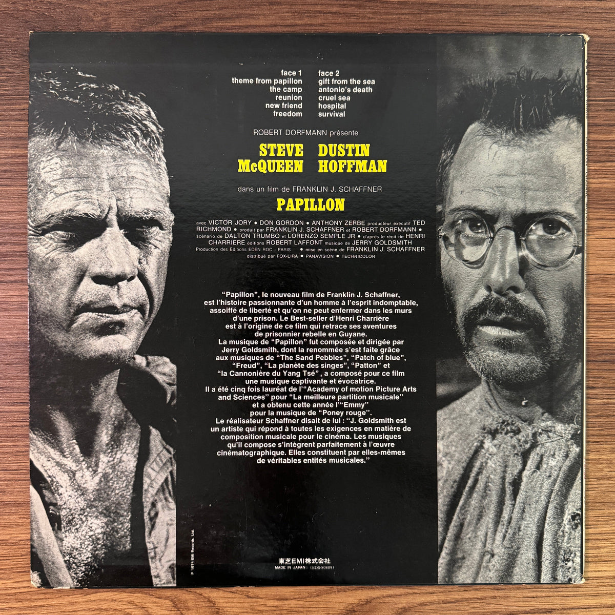 Jerry Goldsmith – Papillon Original Soundtrack Japan Vinyl