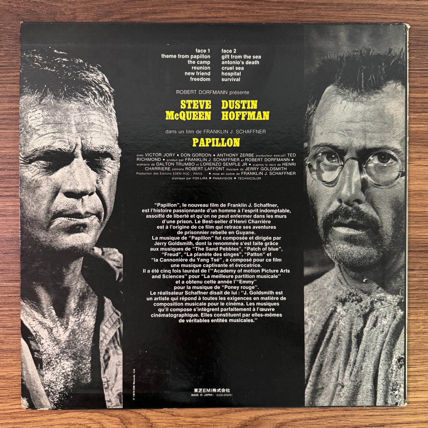 Jerry Goldsmith – Papillon Original Soundtrack Japan Vinyl