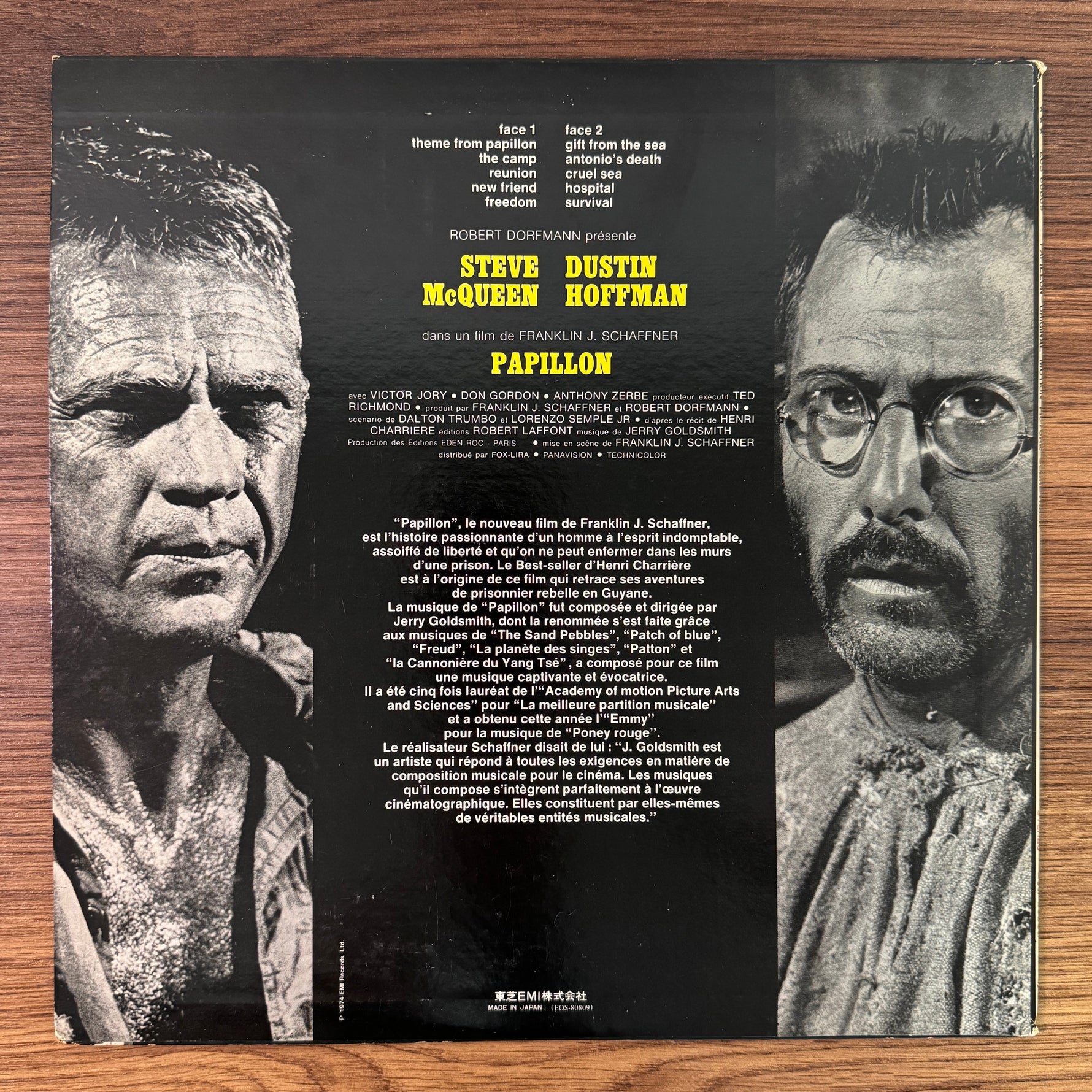 Jerry Goldsmith – Papillon Original Soundtrack Japan Vinyl