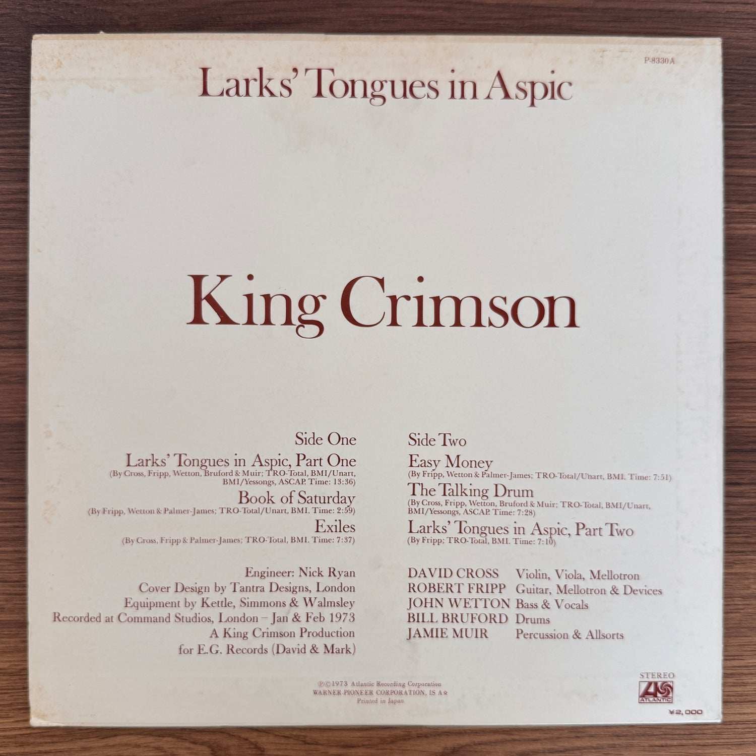 King Crimson – Larks' Tongues In Aspic