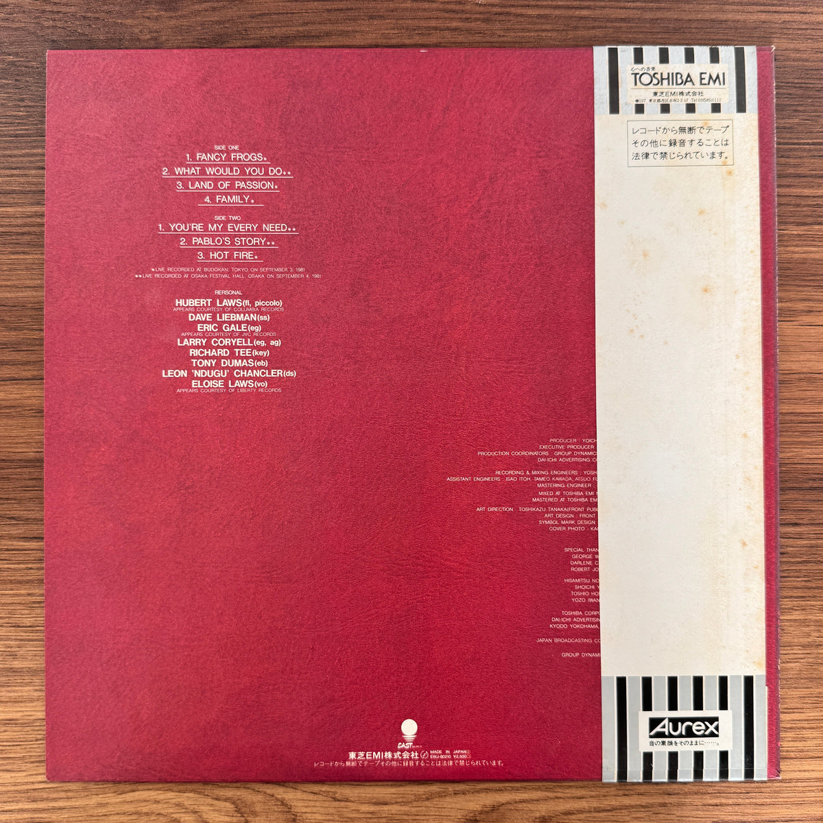 Aurex Jazz Festival '81 Fusion Super Jam Only Japan Vinyl