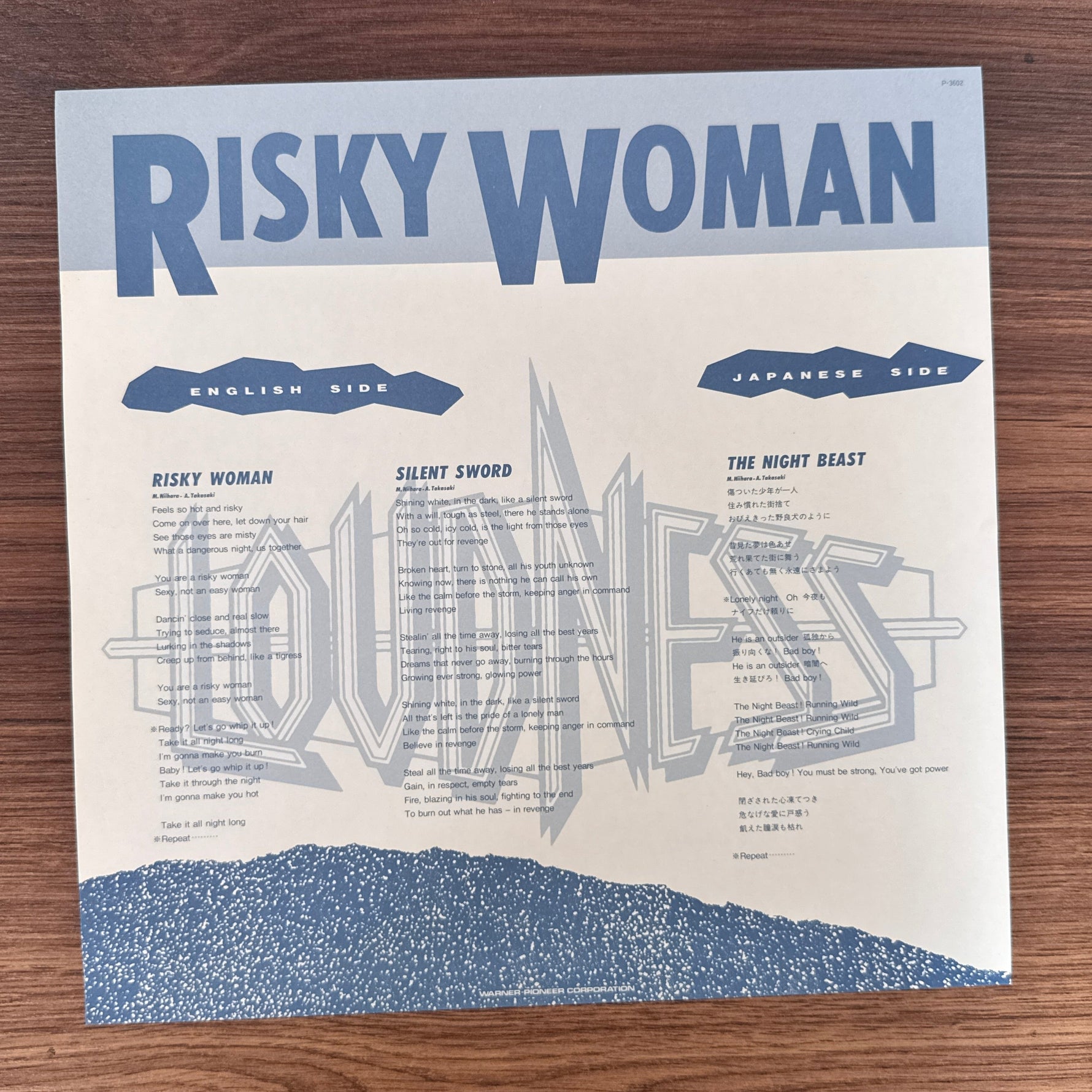 Loudness – Risky Woman Japan Vinyl