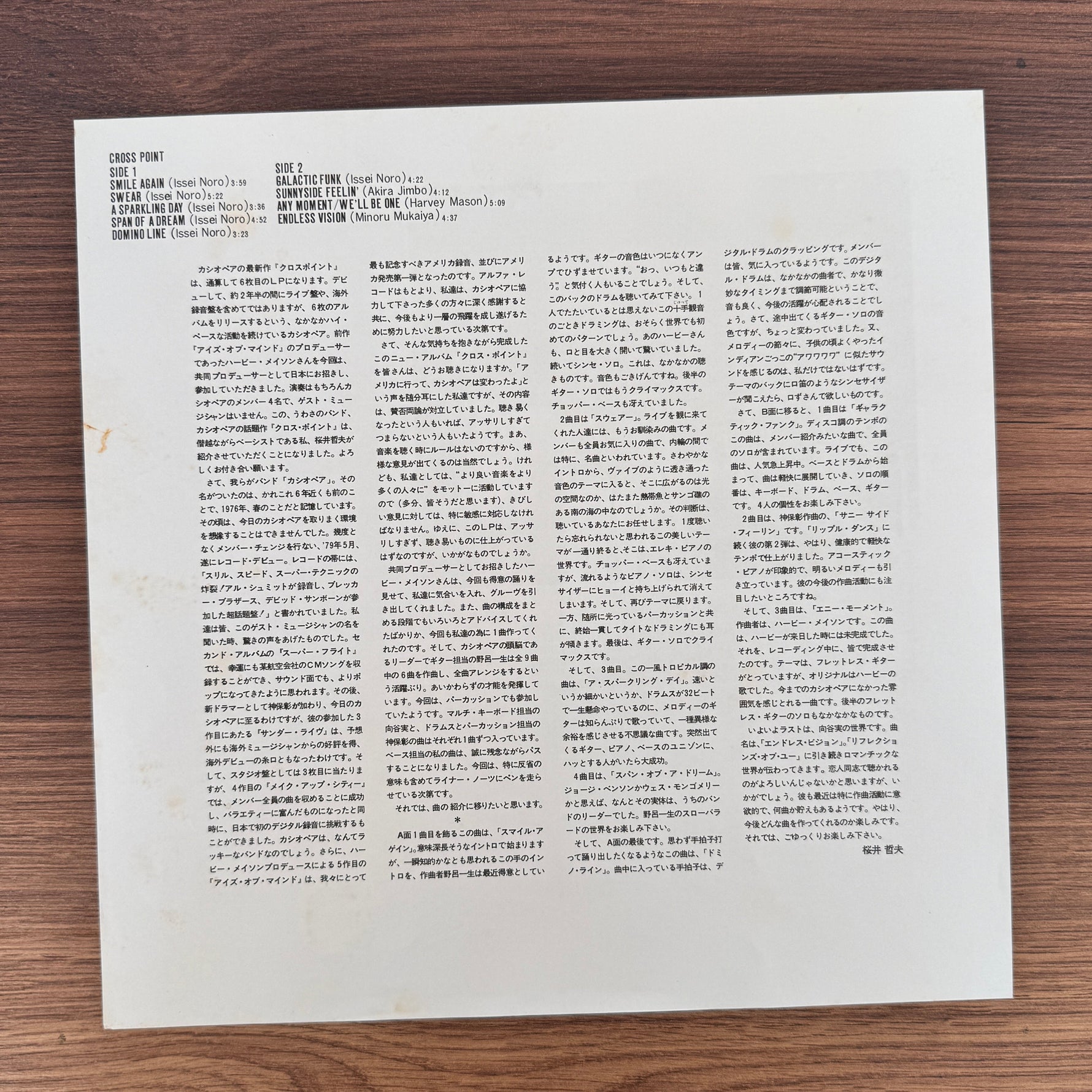 Casiopea – Cross Point Japan Vinyl