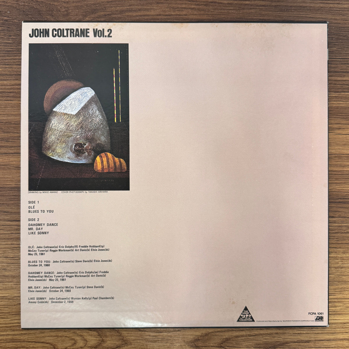 John Coltrane – John Coltrane Vol. 2 Only Japan Vinyl