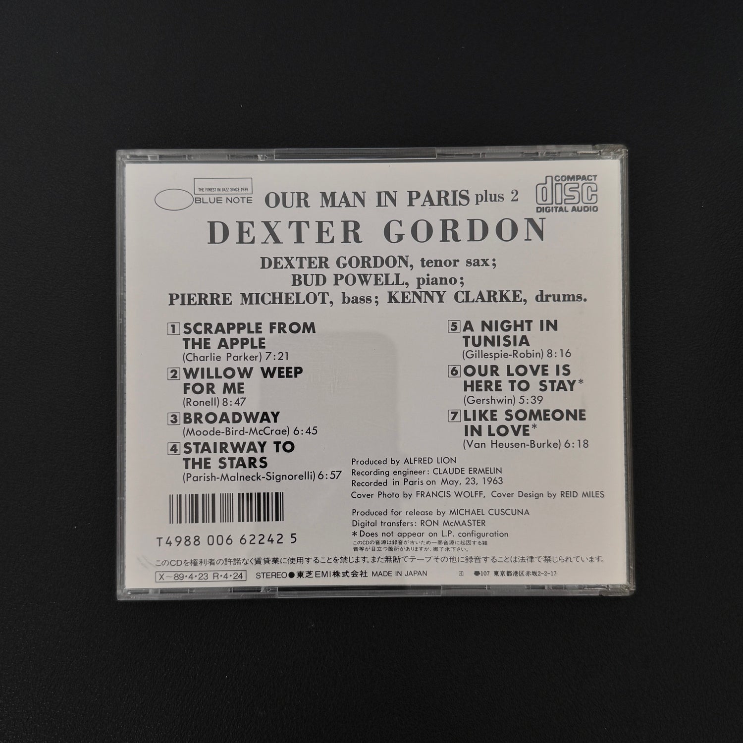 Dexter Gordon – Our Man In Paris CD Japan Vinyl