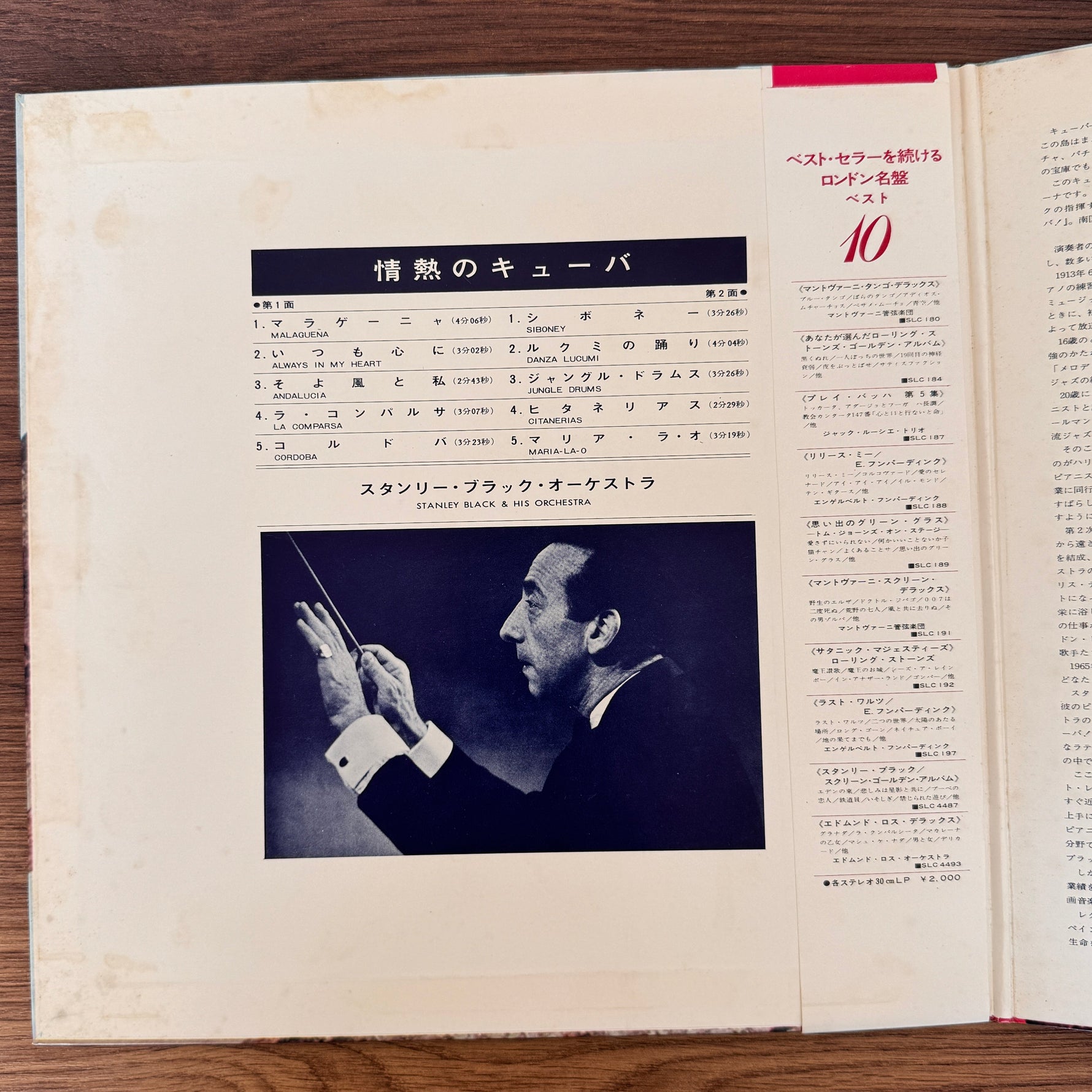 Stanley Black & His Orchestra – Cuba Japan Vinyl