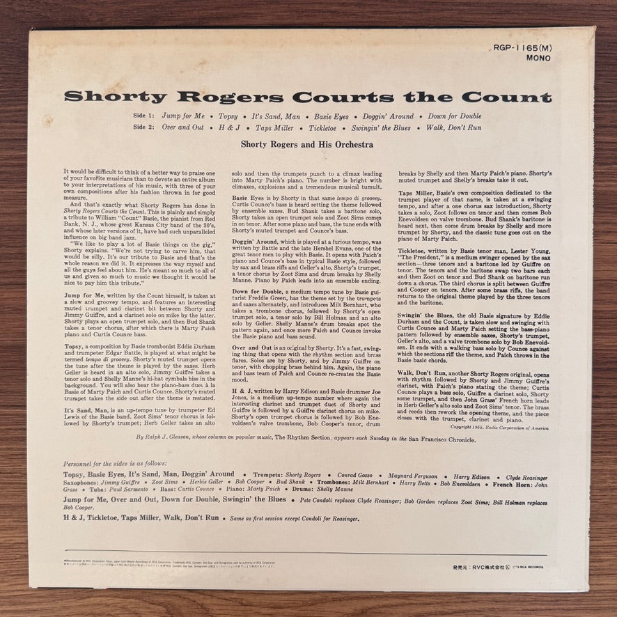 Shorty Rogers – Shorty Rogers Courts The Count