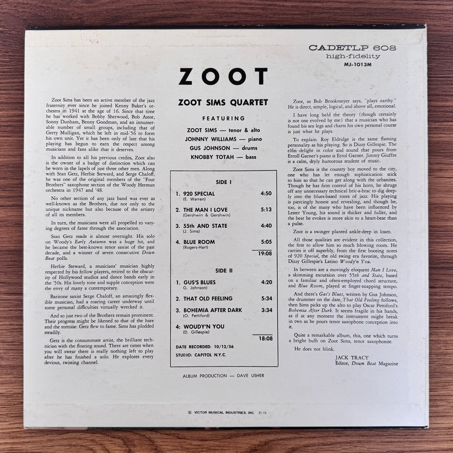 Zoot Sims Quartet – Zoot
