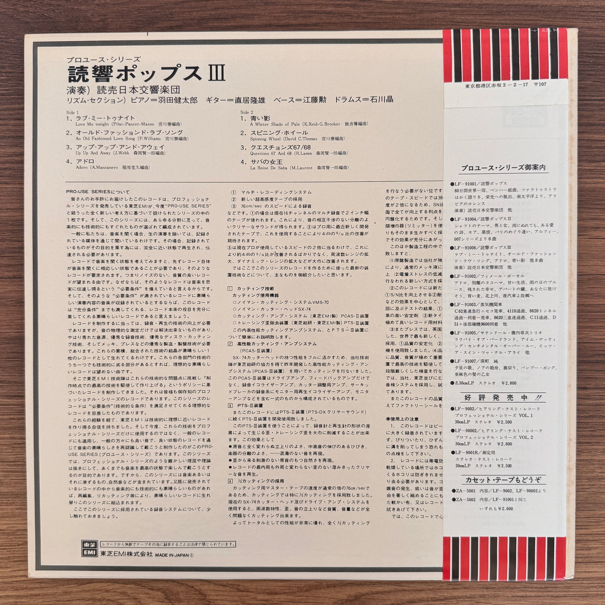 Yomiuri Nippon Symphony Orchestra – Yomi-Kyo Pops III Japan Vinyl