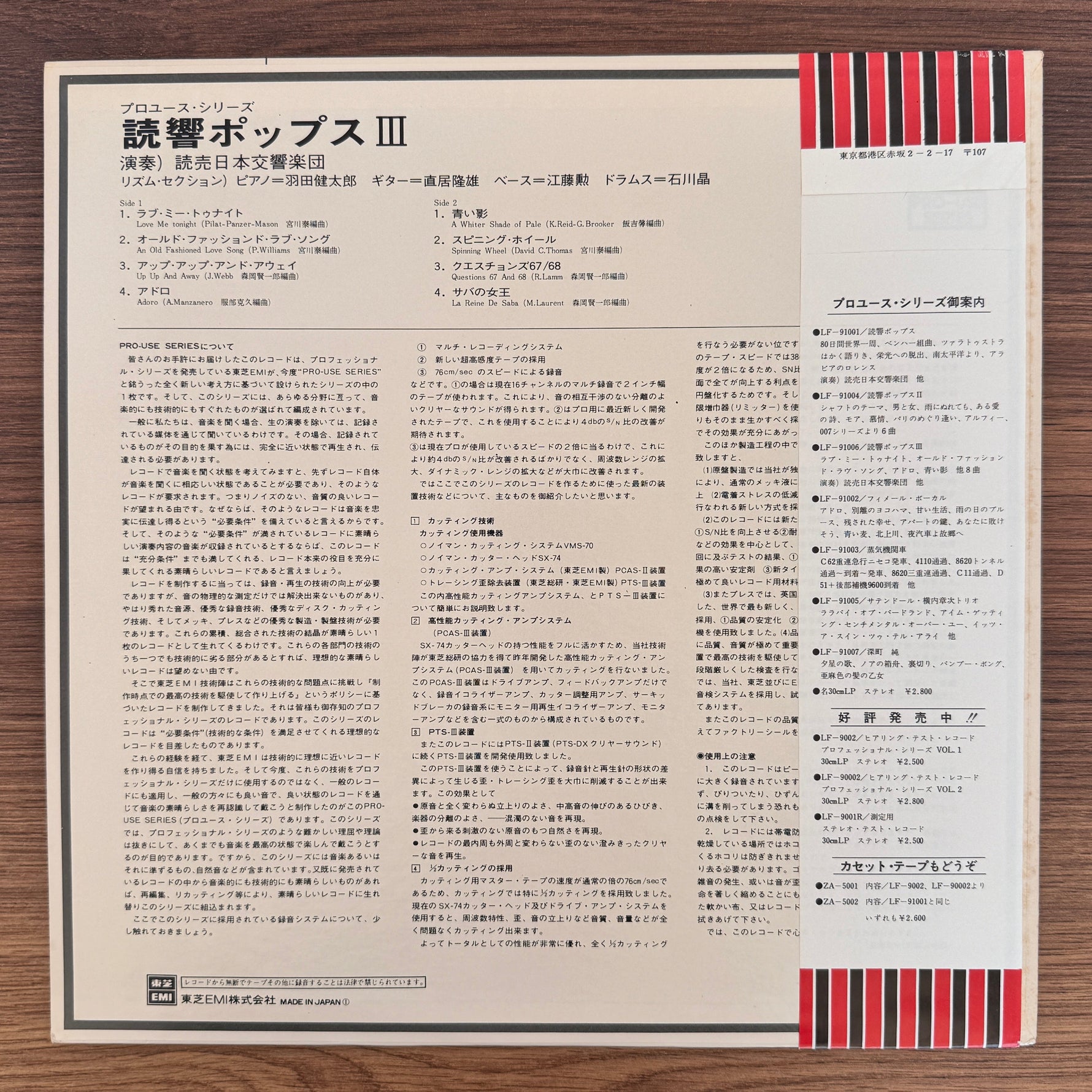 Yomiuri Nippon Symphony Orchestra – Yomi-Kyo Pops III Japan Vinyl