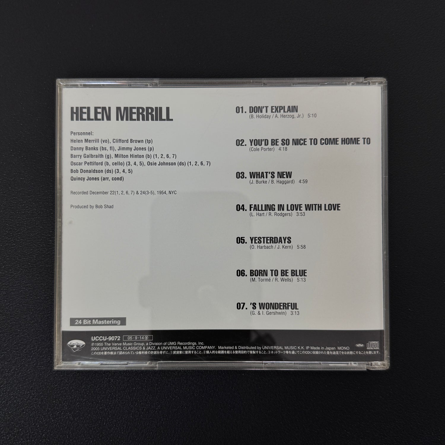 Helen Merrill – Helen Merrill CD