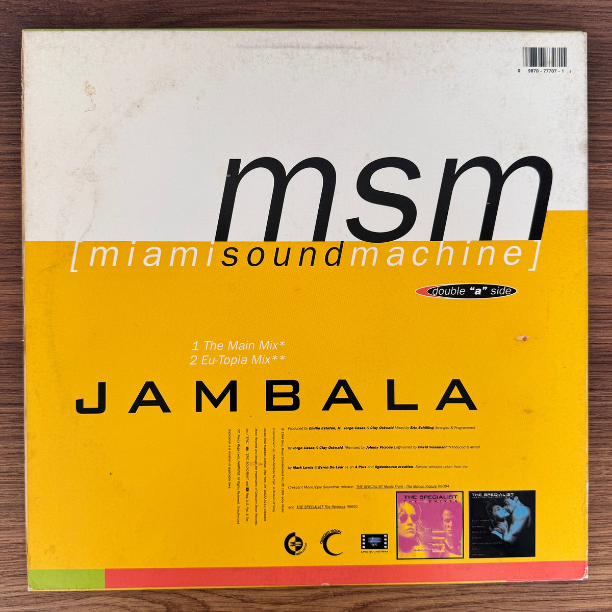 MSM (Miami Sound Machine) / Donna Allen – Jambala / Love Is The Thing Japan Vinyl