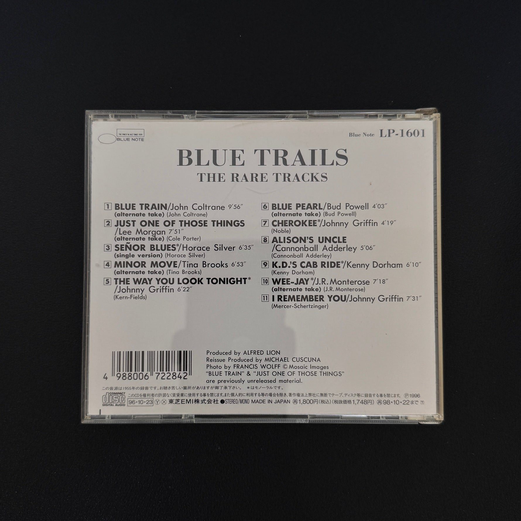 Blue Trails (The Rare Tracks) CD Japan Vinyl