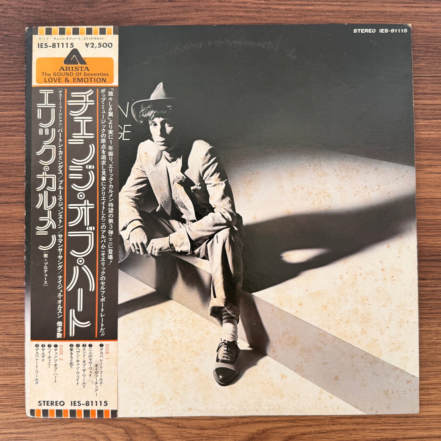 Eric Carmen – Change Of Heart Japan Vinyl
