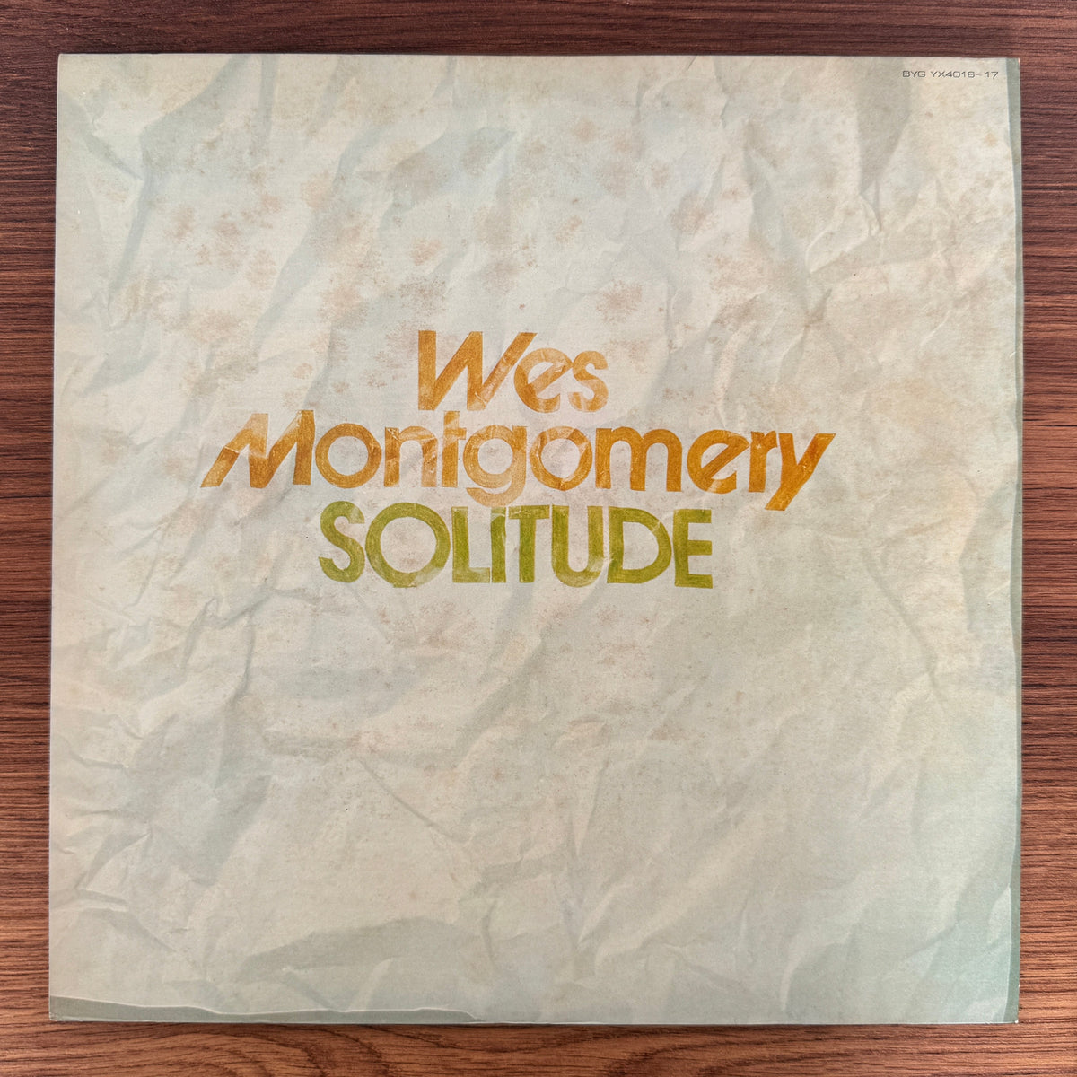 Wes Montgomery – Solitude Only Japan Vinyl