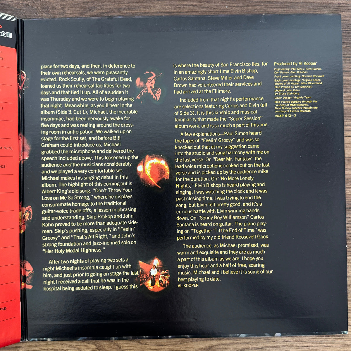 Mike Bloomfield And Al Kooper – The Live Adventures Of Mike Bloomfield And Al Kooper Japan Vinyl