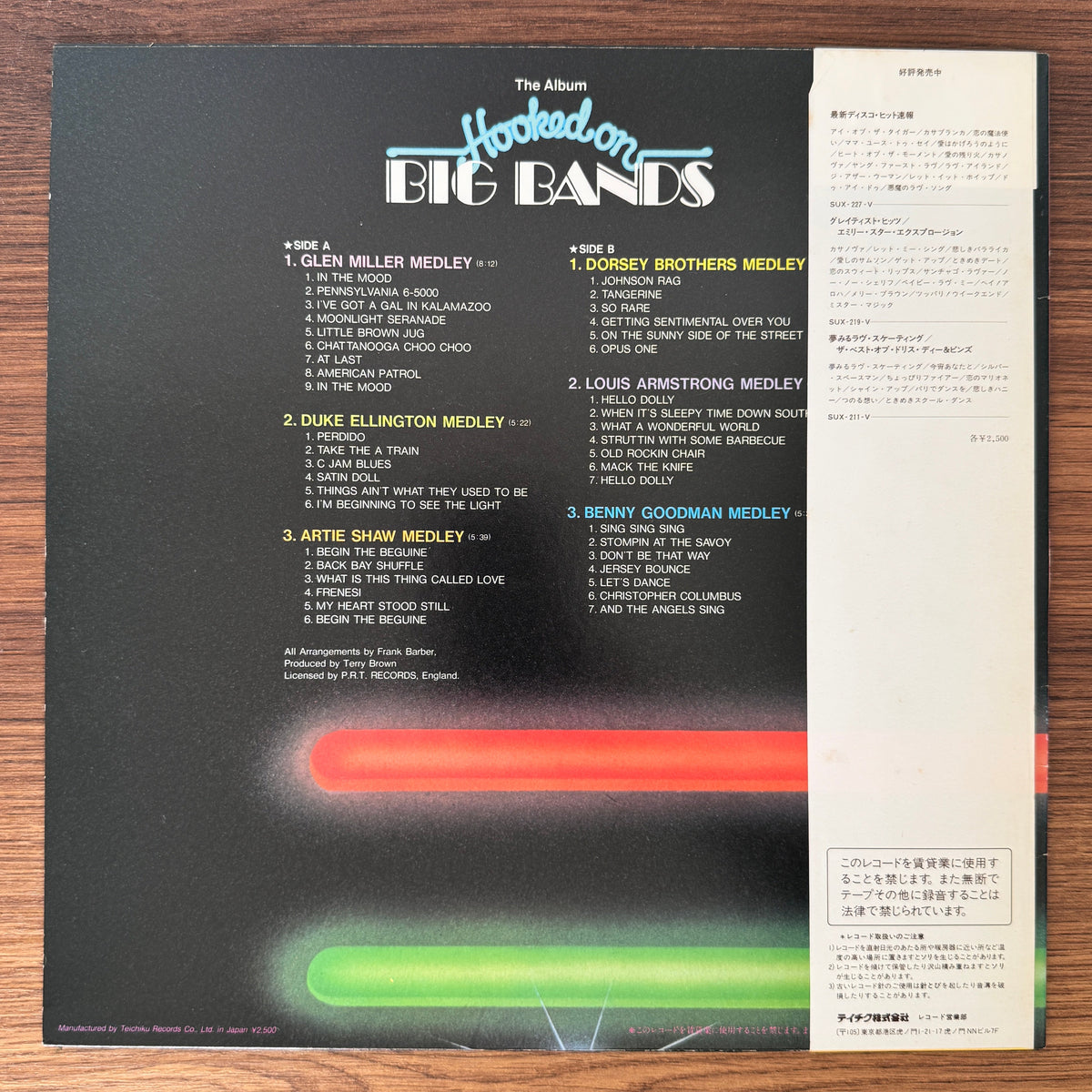 Frank Barber Orchestra – Hooked on Big Bands Japan Vinyl