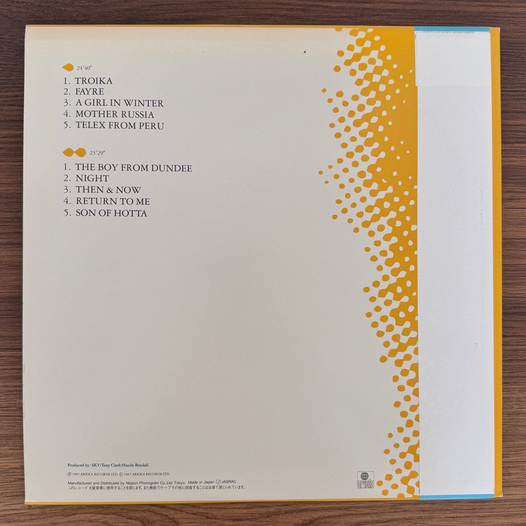Sky – Cadmium Japan Vinyl