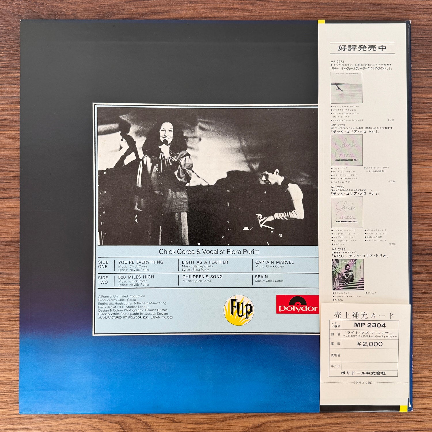 Chick Corea And Return To Forever – Light As A Feather Japan Vinyl