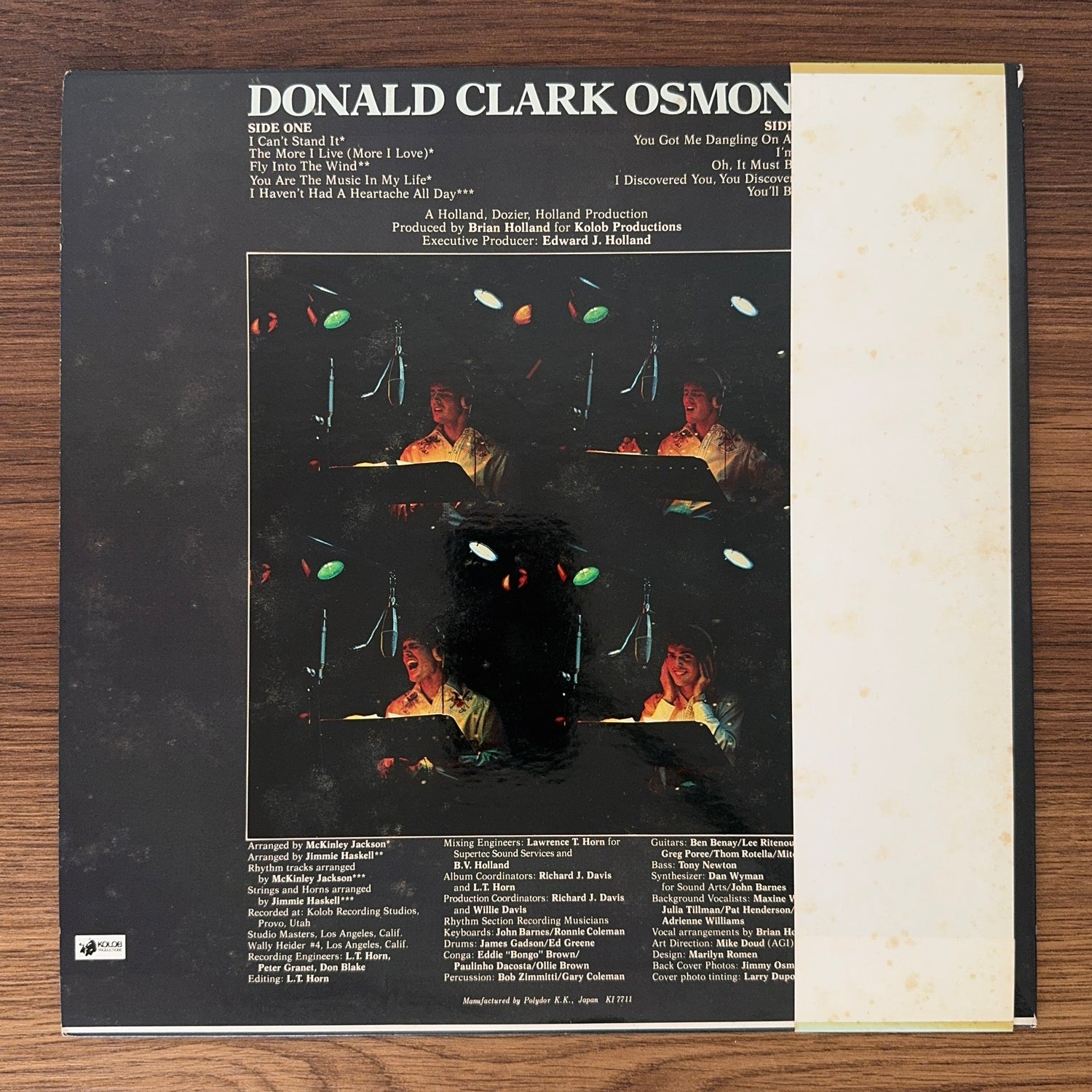 Donny Osmond – Donald Clark Osmond Japan Vinyl