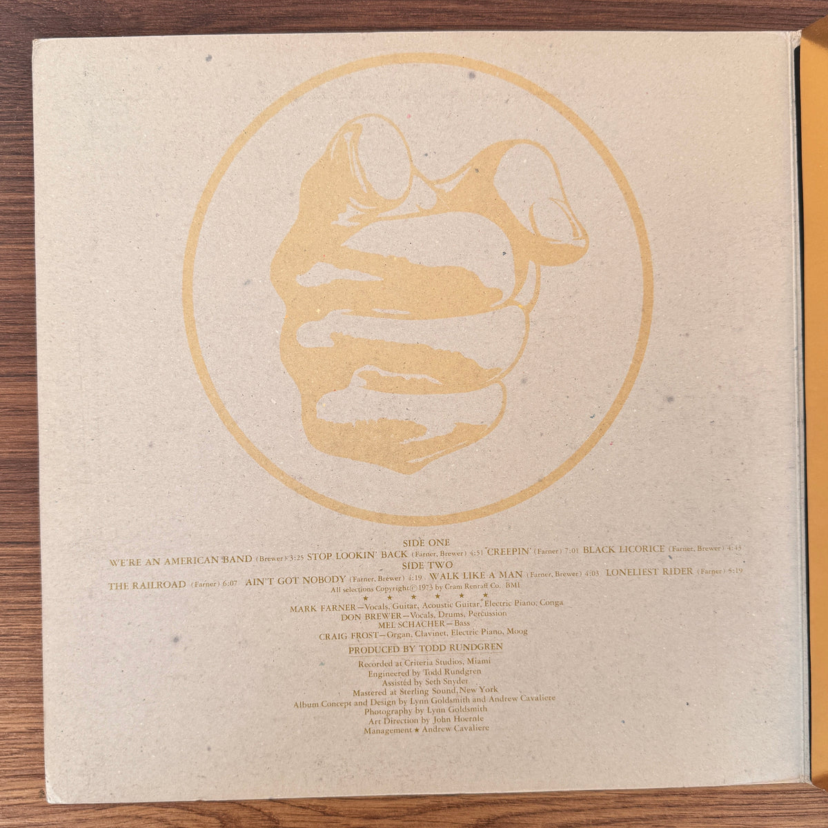 Grand Funk – We're An American Band Japan Vinyl